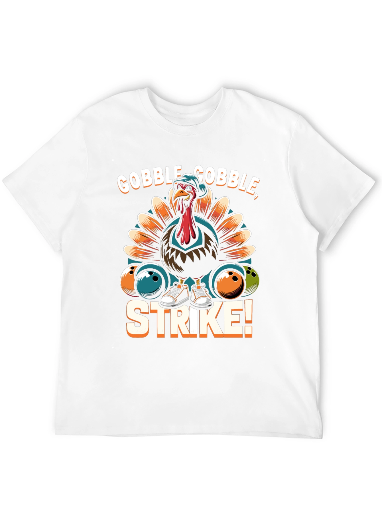 Gobble Gobble Strike Bowling Turkey T-Shirt
