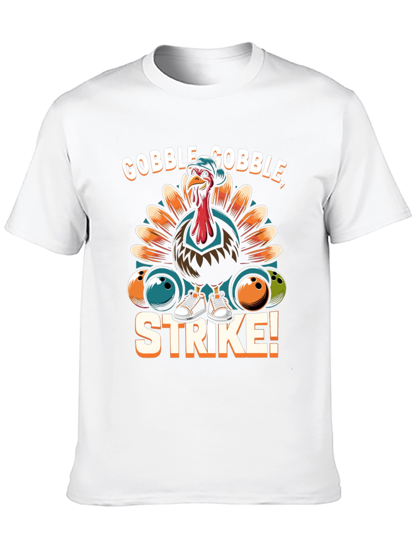 Gobble Gobble Strike Bowling Turkey T-Shirt