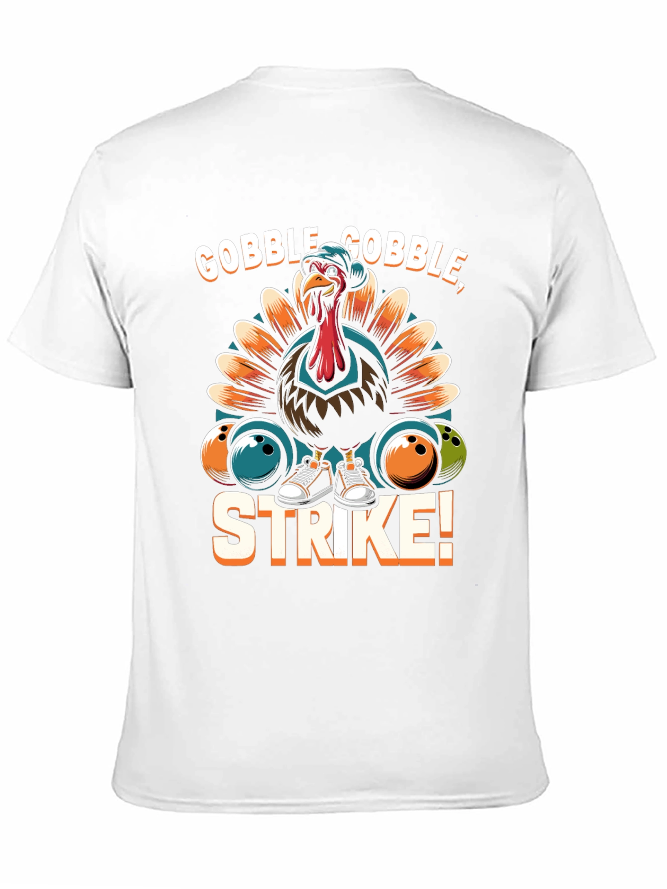 Gobble Gobble Strike Bowling Turkey T-Shirt