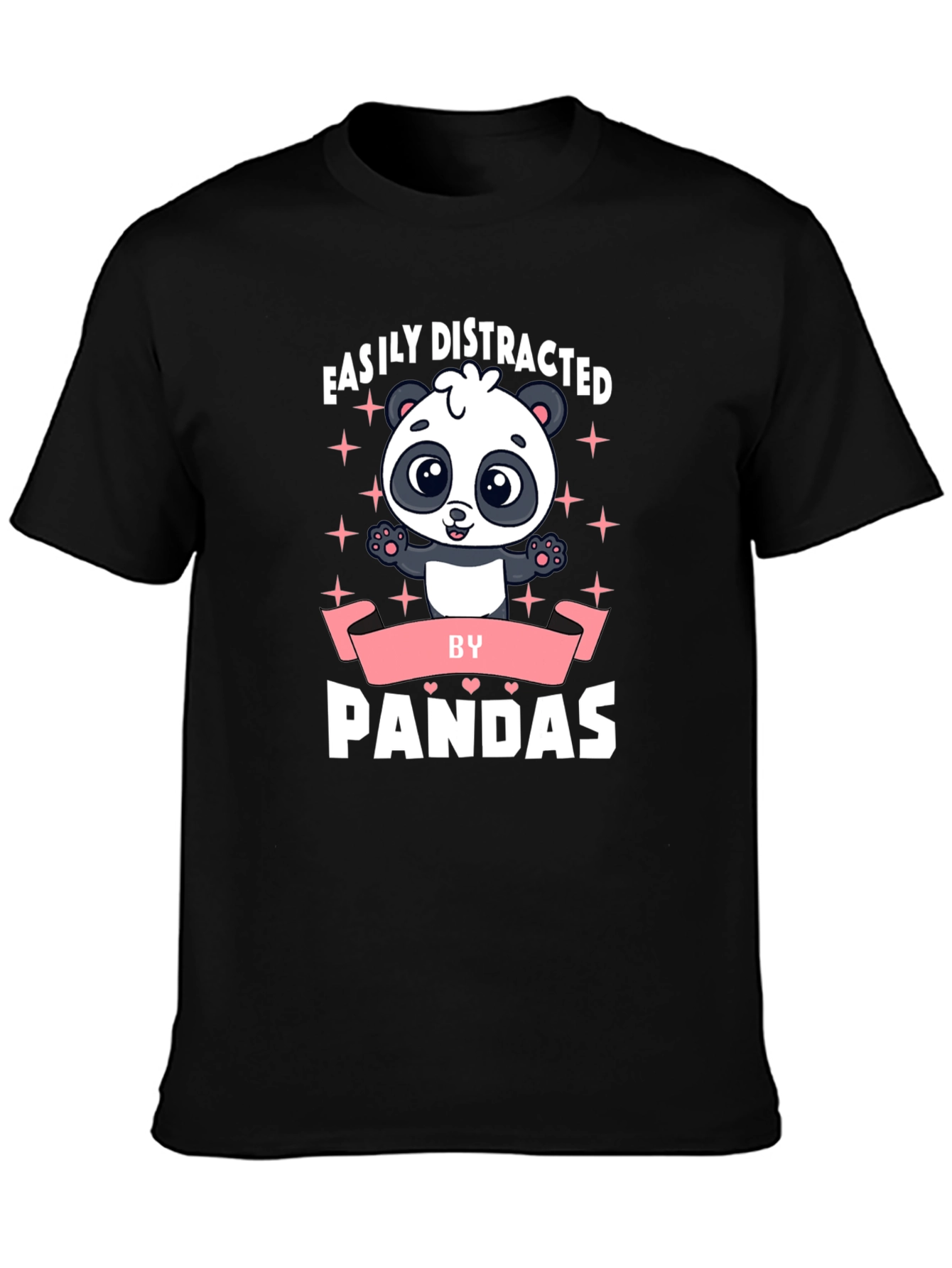 Easily Distracted by Pandas Funny T-Shirt