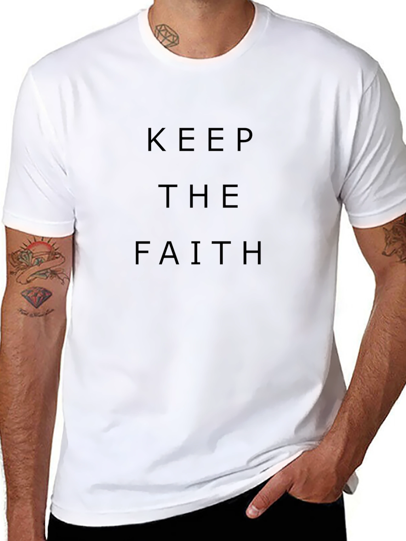 Keep The Faith Graphic Tee - Stylish Comfort