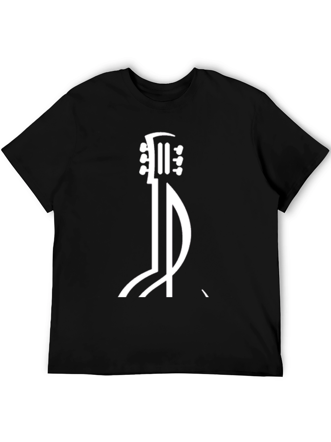 Guitar Music Note Graphic T-Shirt - Cool Musician Tee