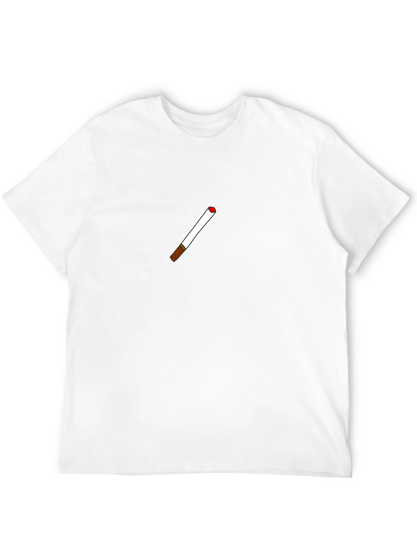 Cool Black T-Shirt with Cigarette Graphic