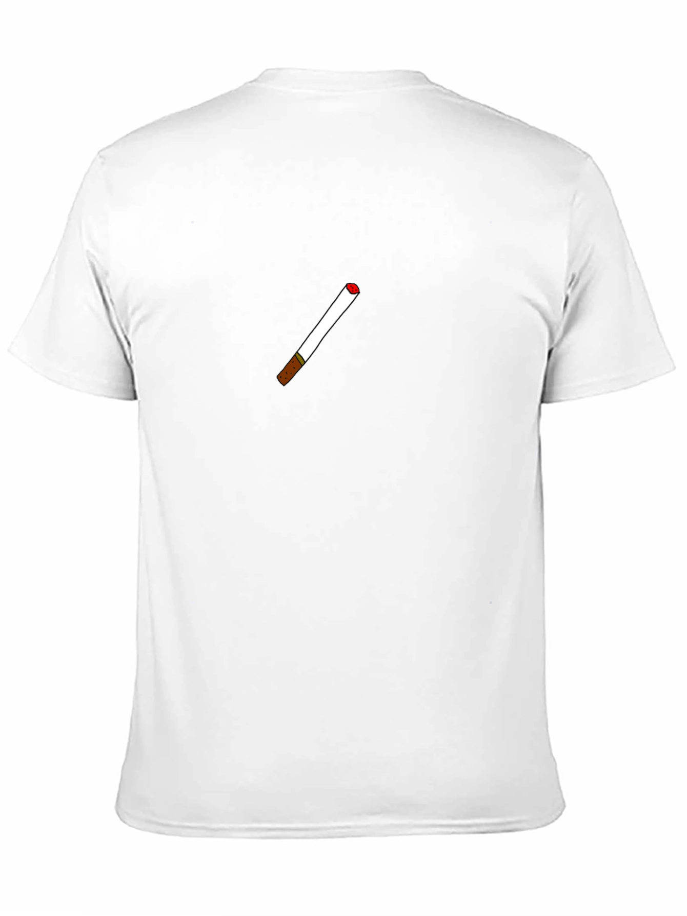Cool Black T-Shirt with Cigarette Graphic
