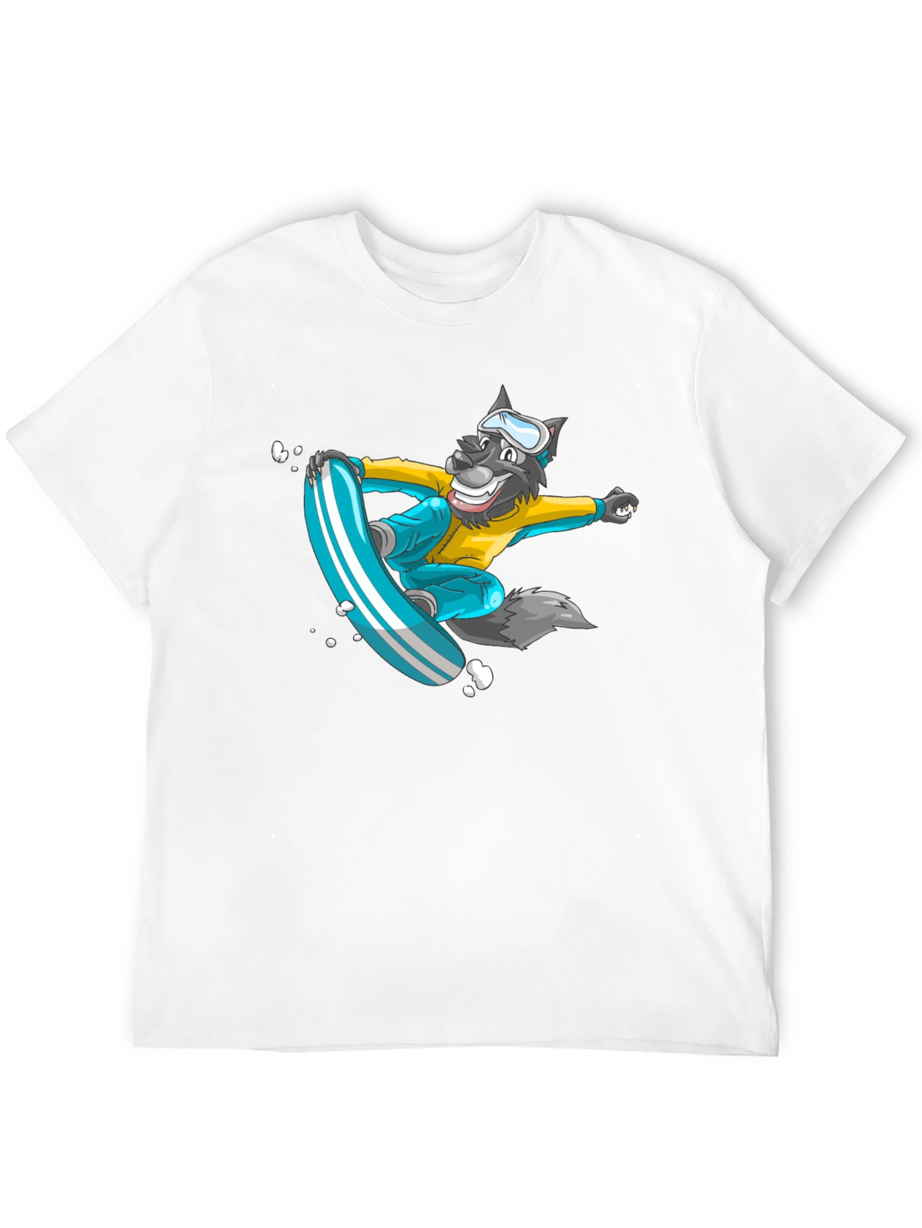 Wolf Snowboarder Graphic Tee - Cool & Unique Design