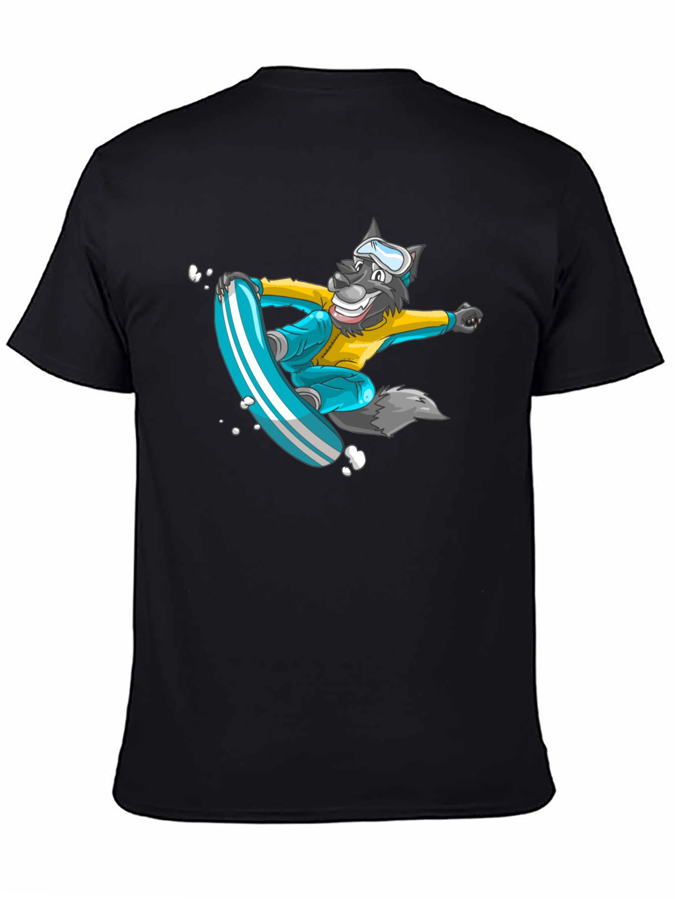 Wolf Snowboarder Graphic Tee - Cool & Unique Design