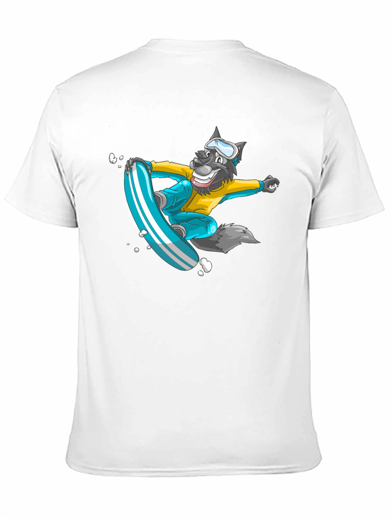Wolf Snowboarder Graphic Tee - Cool & Unique Design