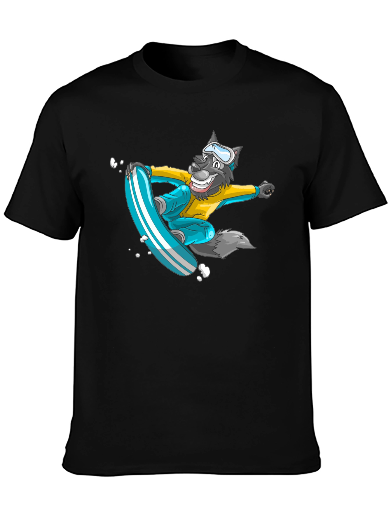 Wolf Snowboarder Graphic Tee - Cool & Unique Design
