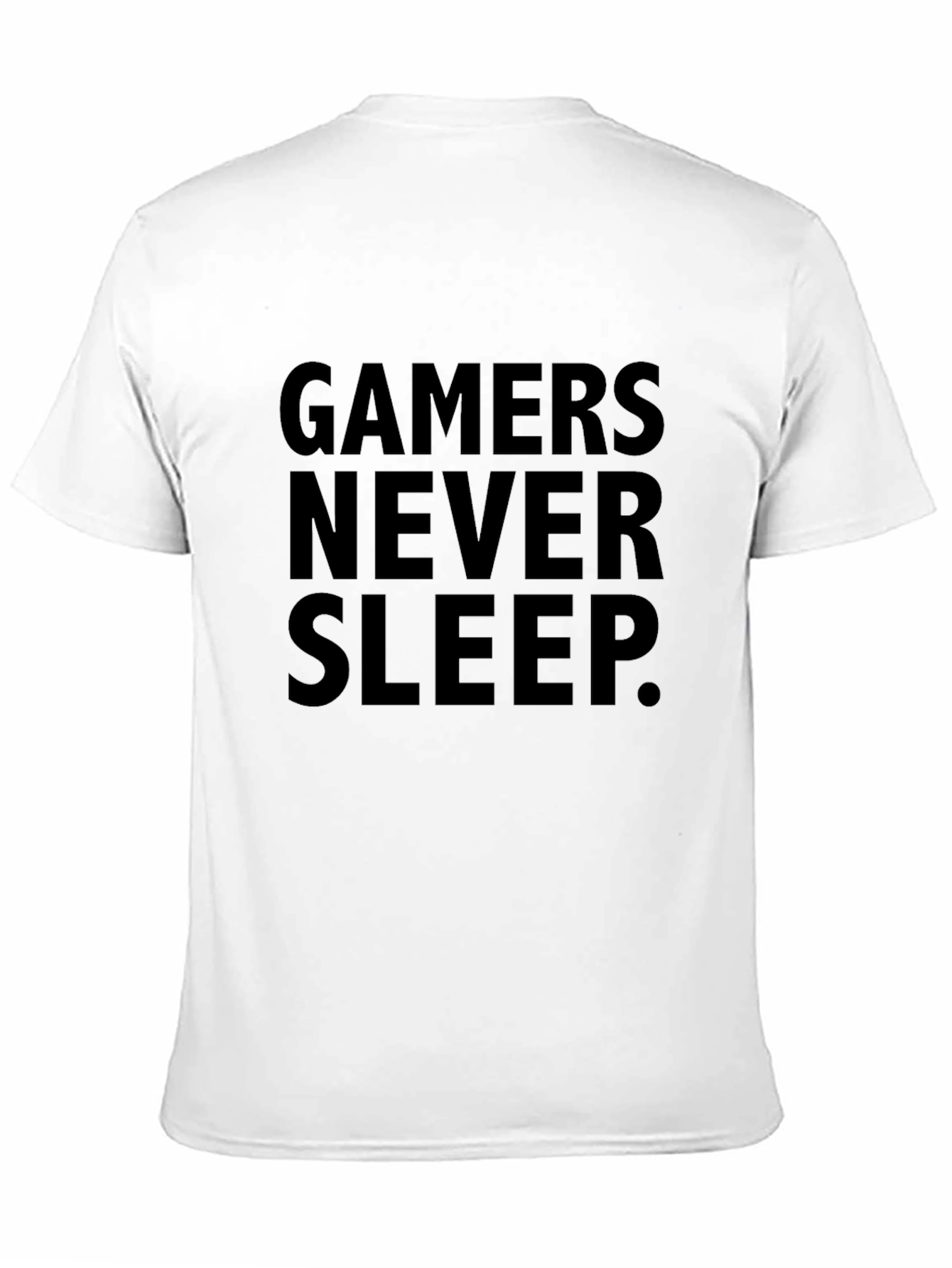 Gamers Never Sleep Black T-Shirt