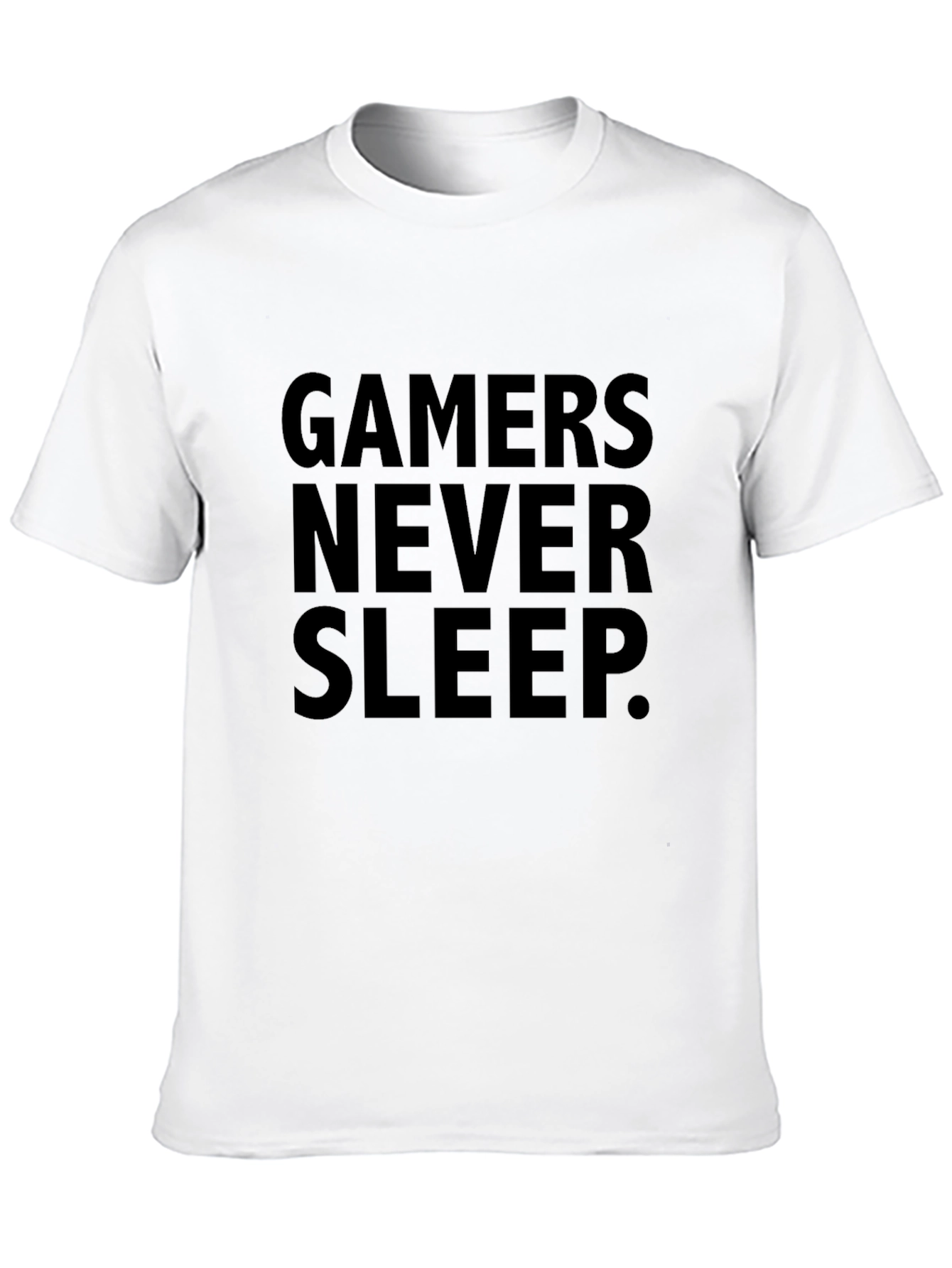Gamers Never Sleep Black T-Shirt