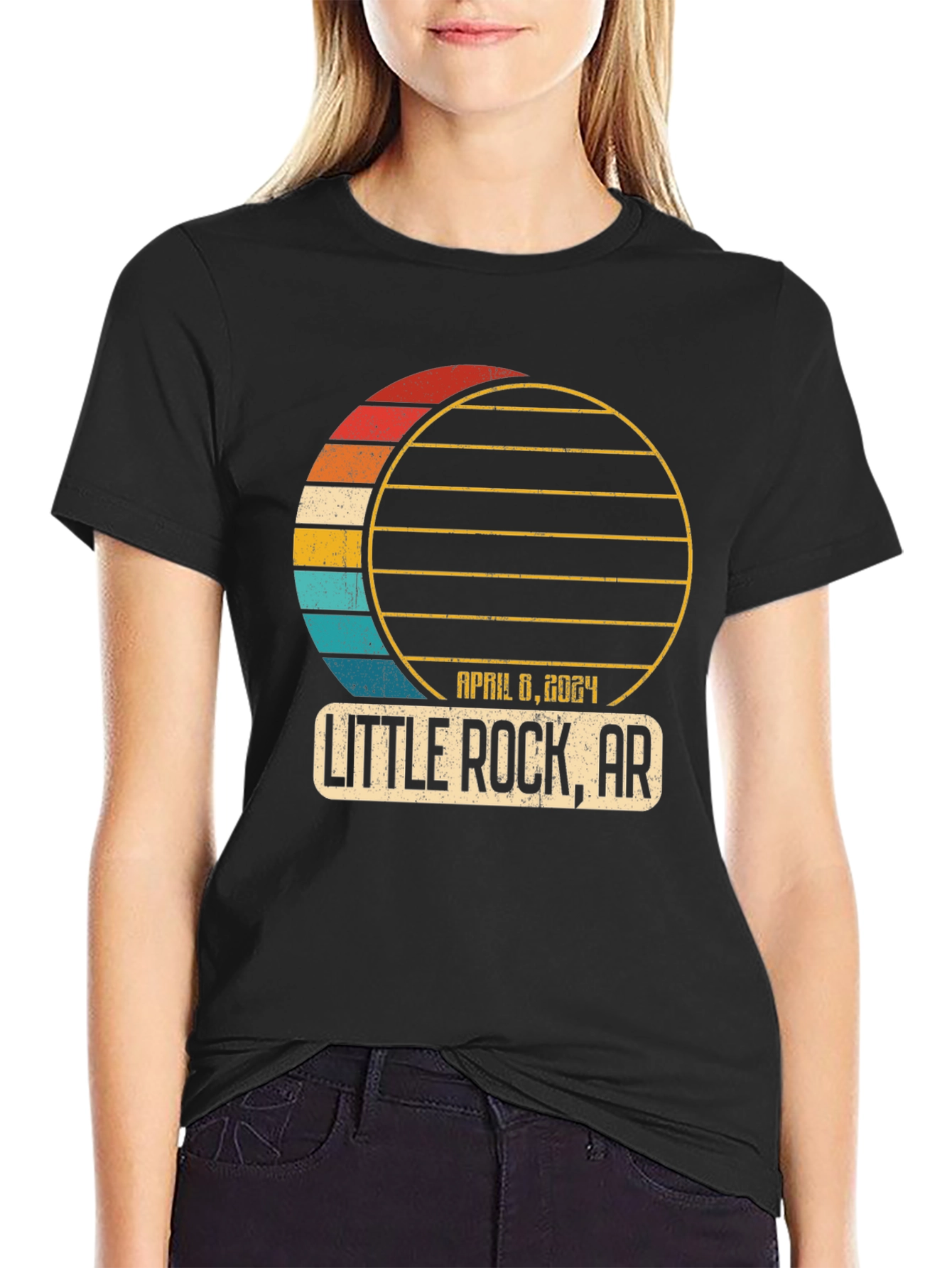 Little Rock AR Eclipse 2024 T-Shirt