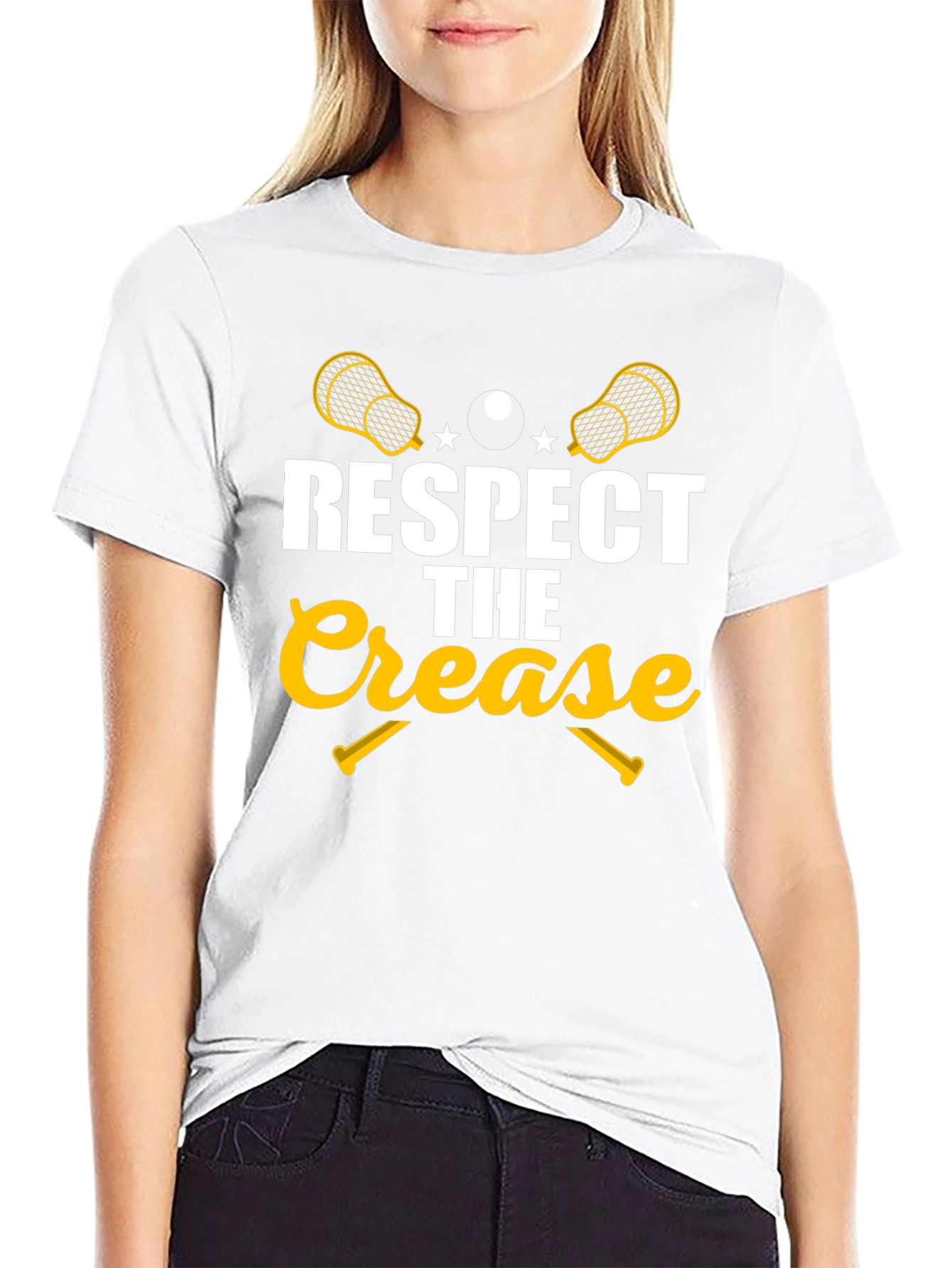 Respect The Crease Lacrosse Graphic T-Shirt