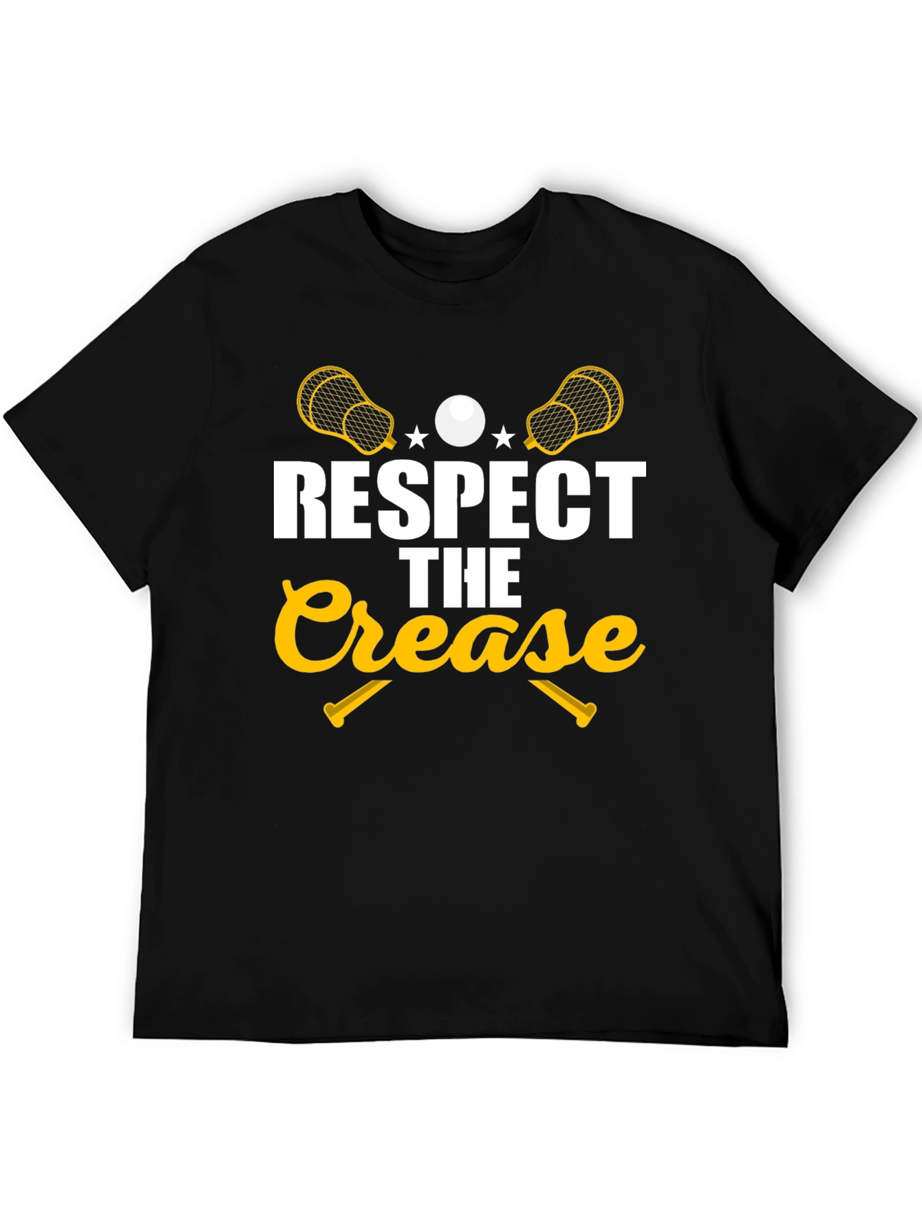 Respect The Crease Lacrosse Graphic T-Shirt