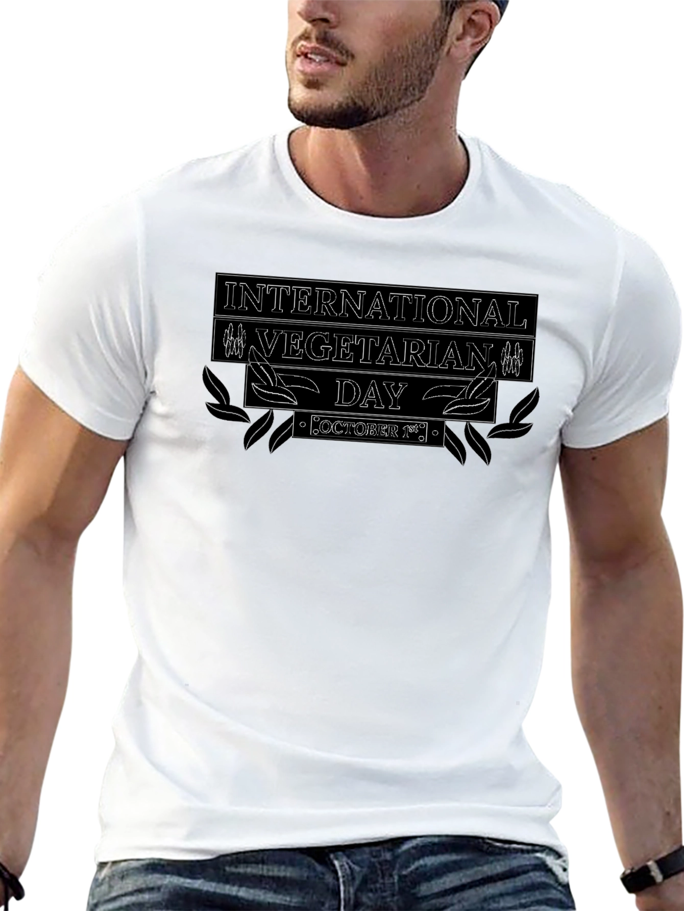 International Vegetarian Day Black T-Shirt