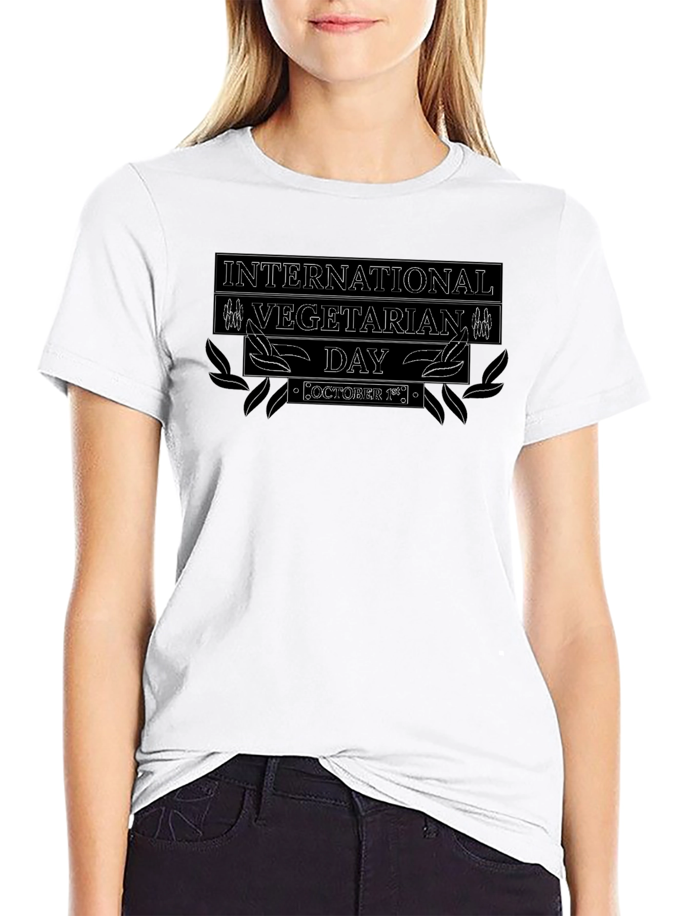 International Vegetarian Day Black T-Shirt