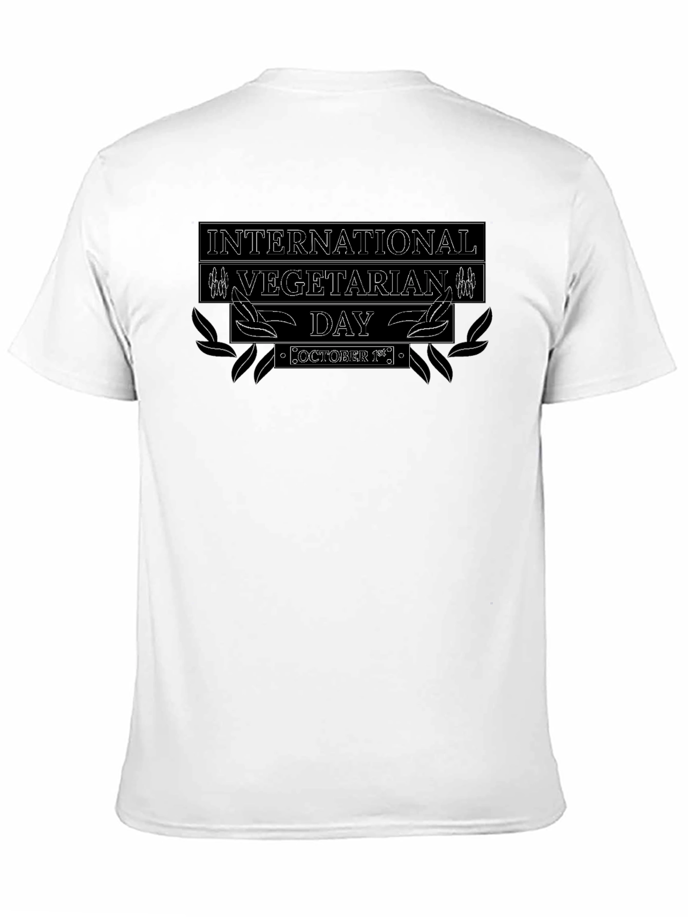 International Vegetarian Day Black T-Shirt