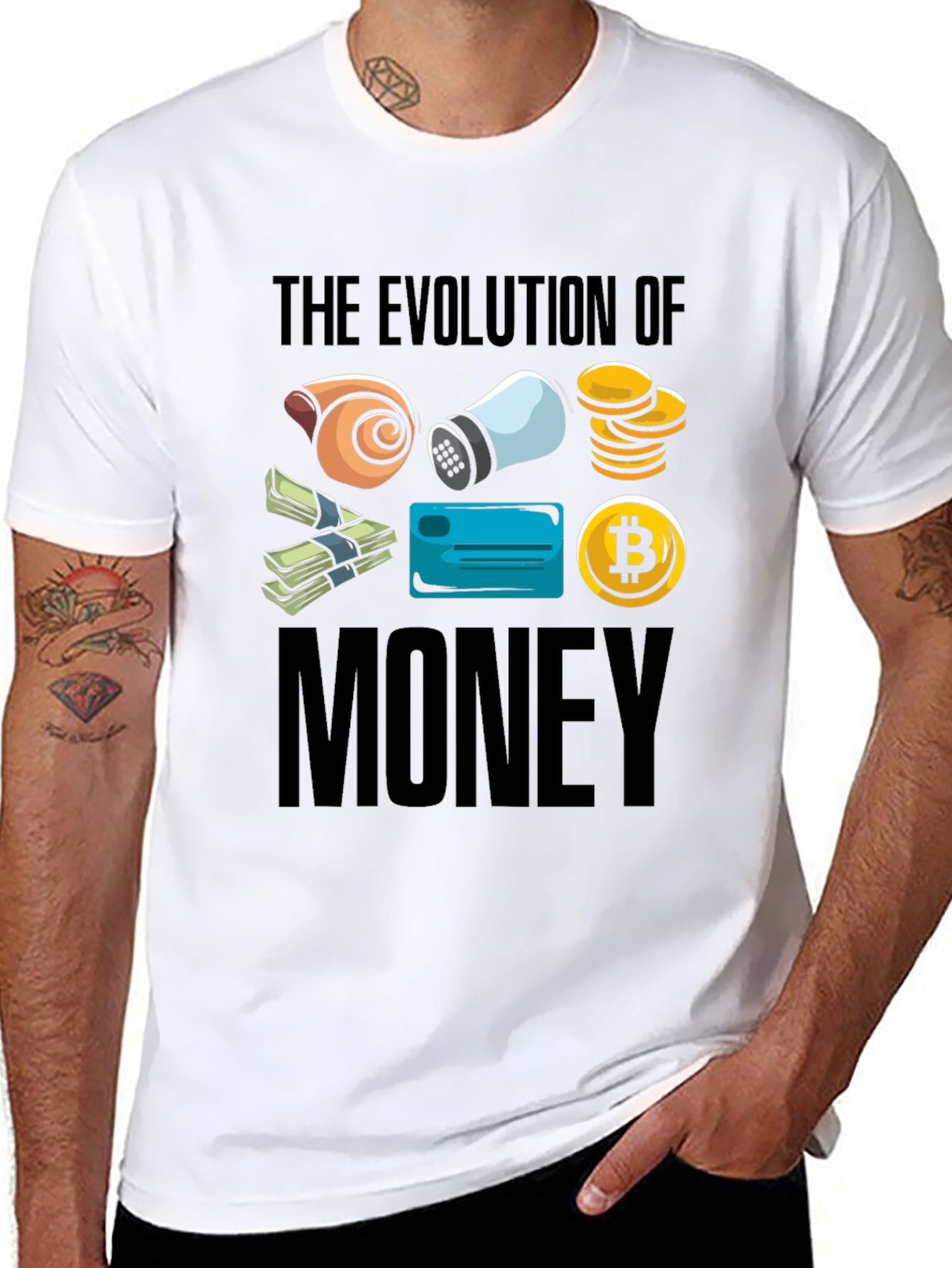Evolution of Money Graphic T-Shirt