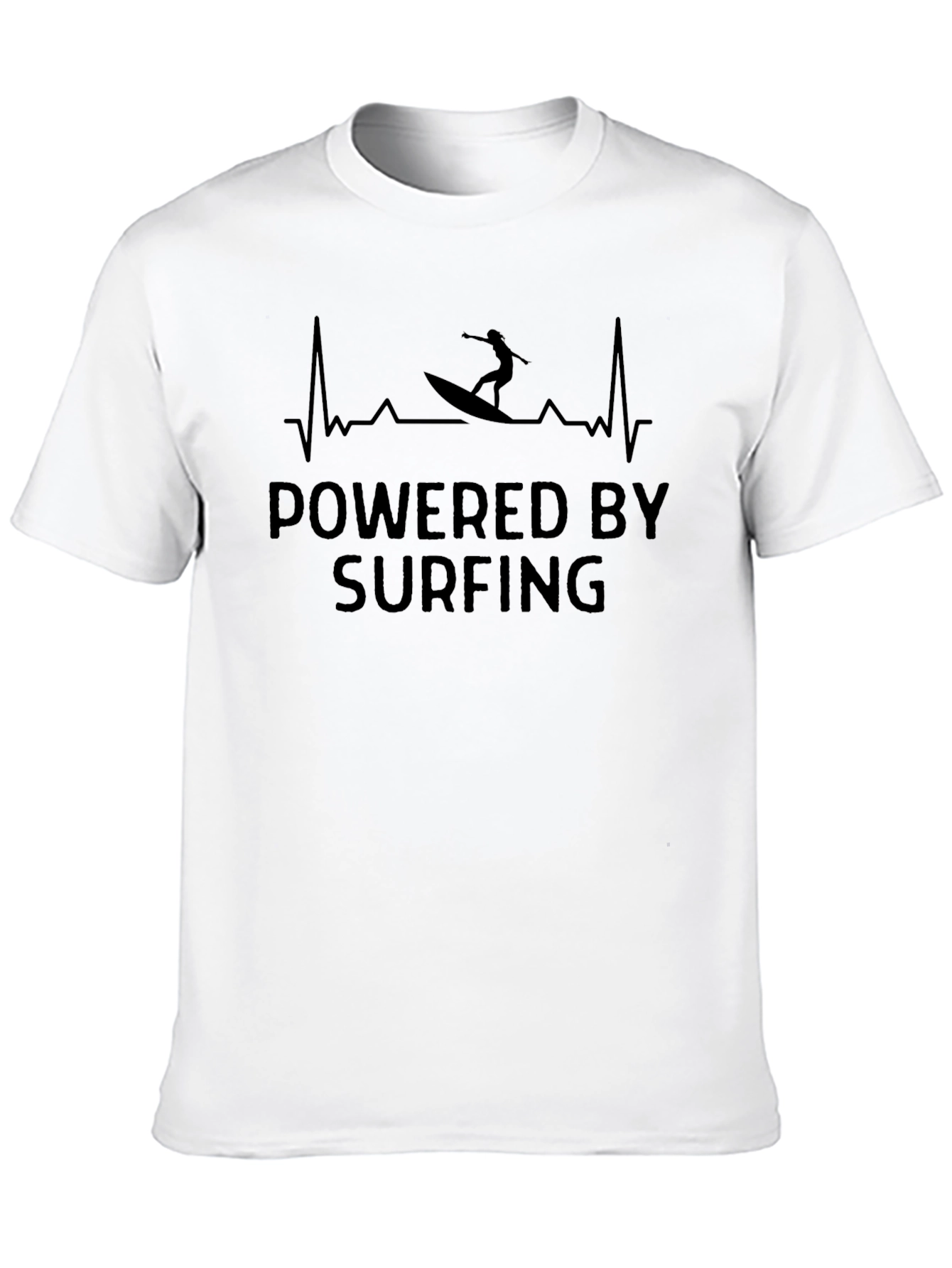 Powered by Surfing Black T-Shirt