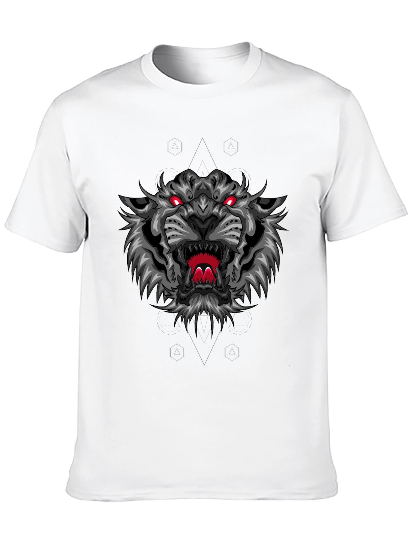 Fierce Tiger Graphic Tee - Black Cotton Comfort