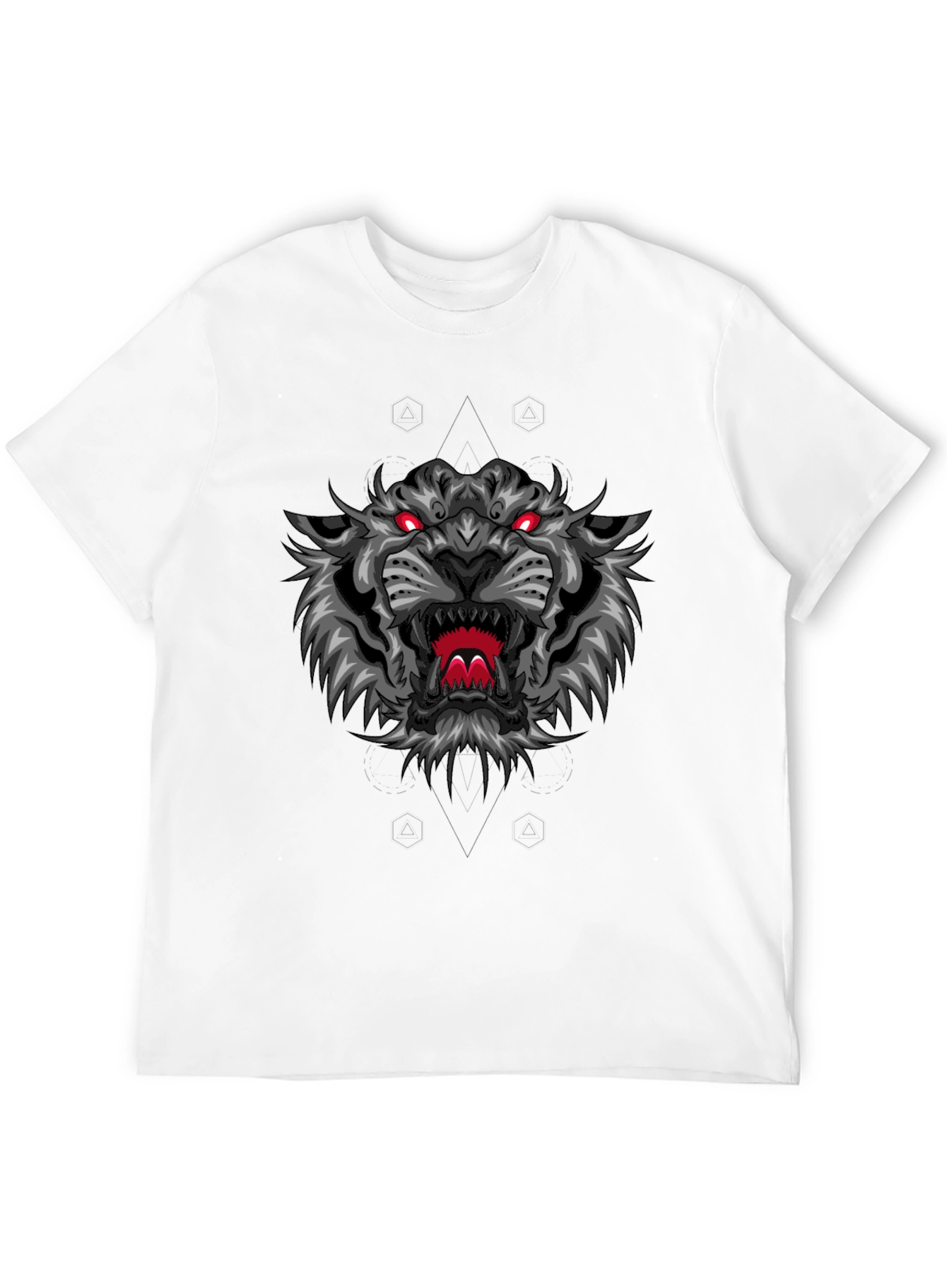 Fierce Tiger Graphic Tee - Black Cotton Comfort