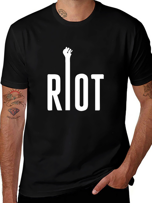 Riot Fist T-Shirt - Black Graphic Tee
