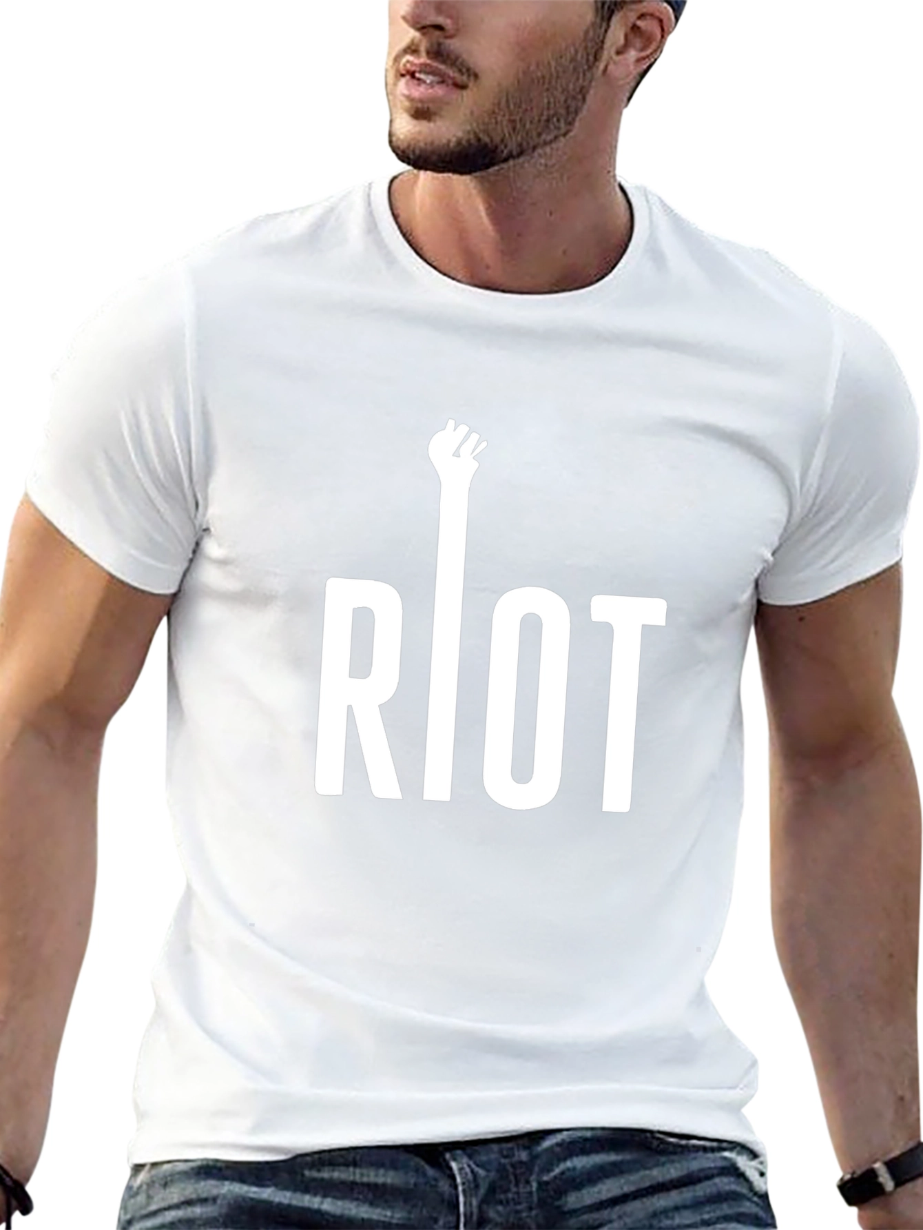 Riot Fist T-Shirt - Black Graphic Tee