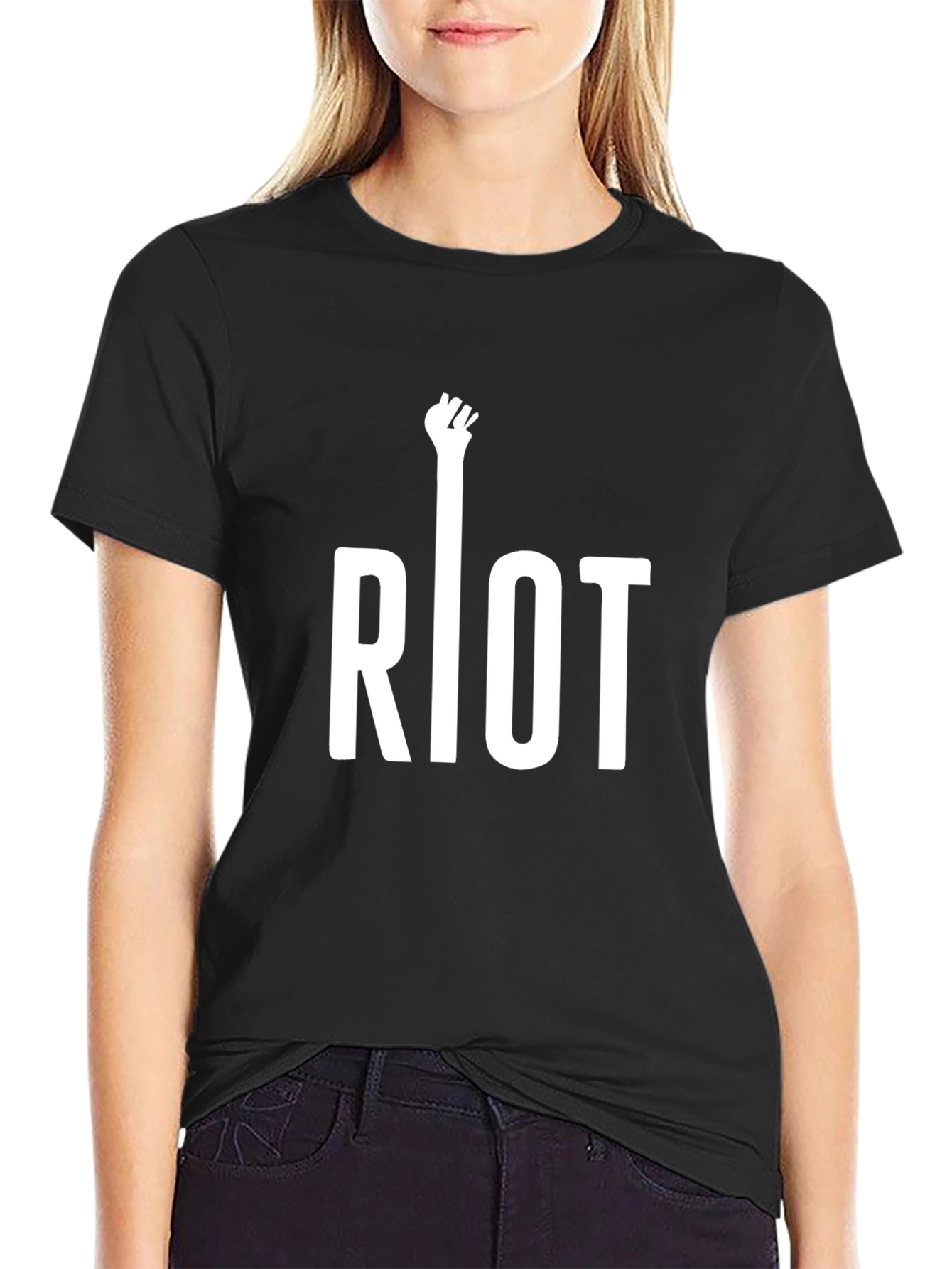 Riot Fist T-Shirt - Black Graphic Tee