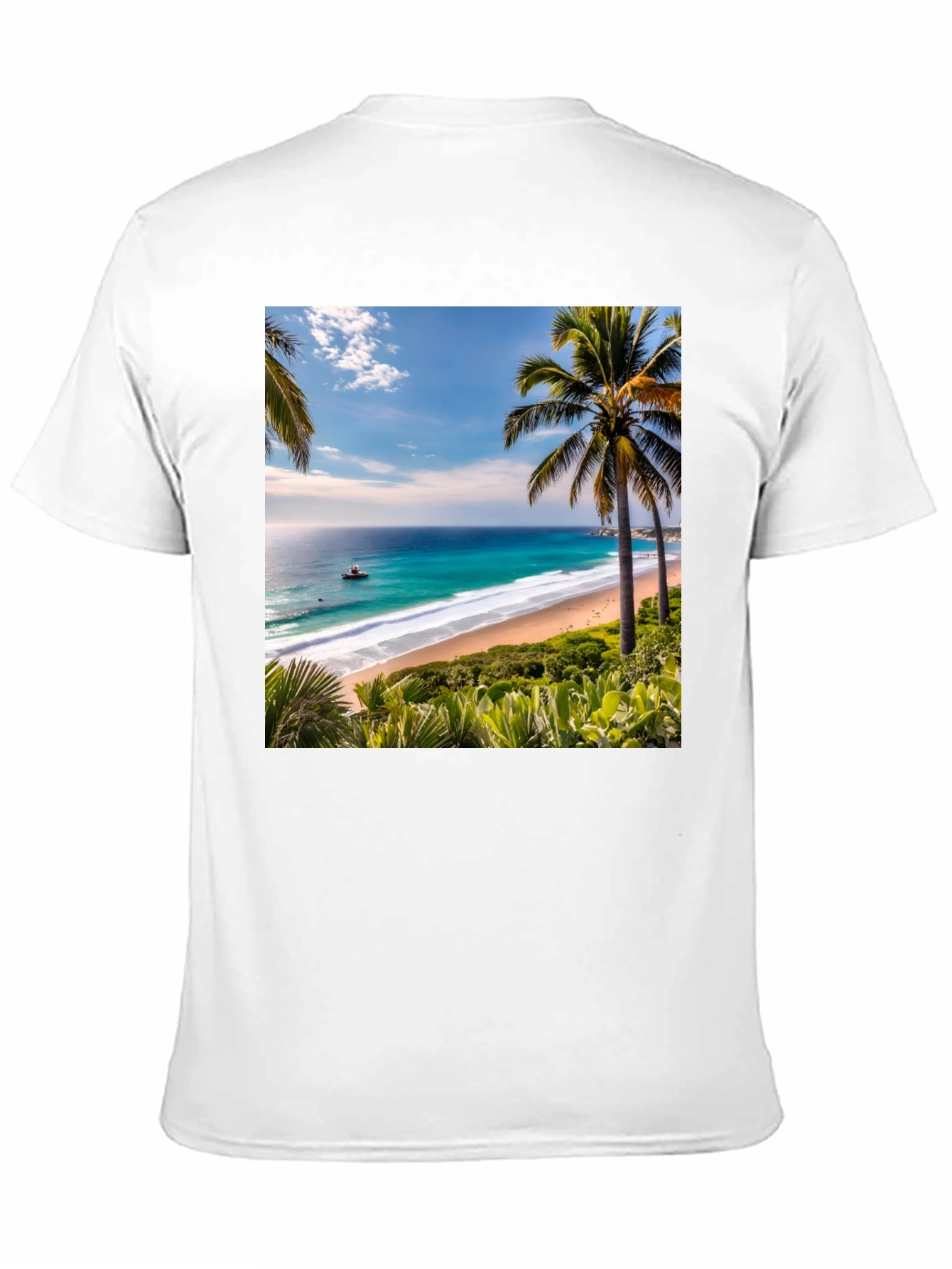 Tropical Beach Graphic Tee