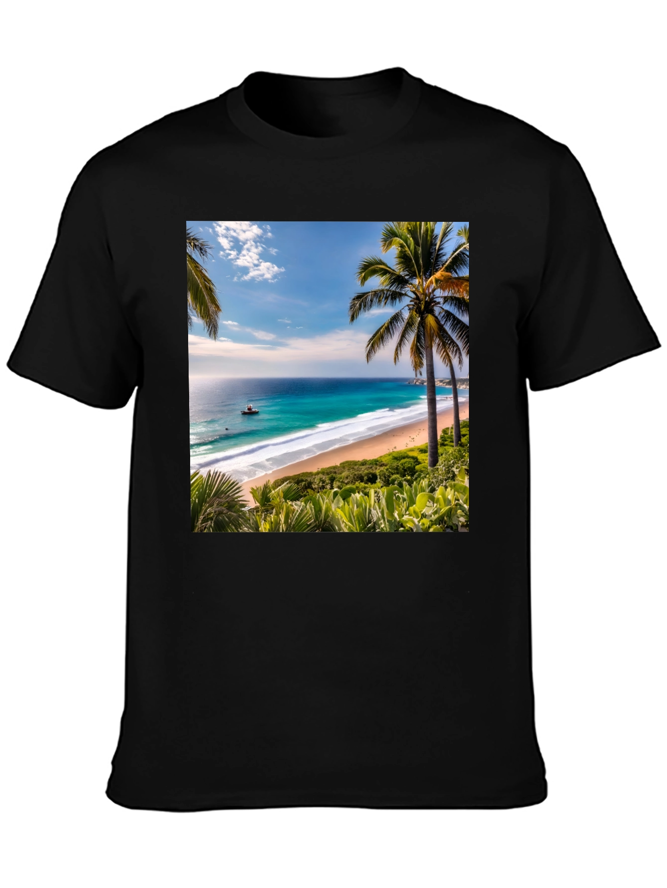 Tropical Beach Graphic Tee