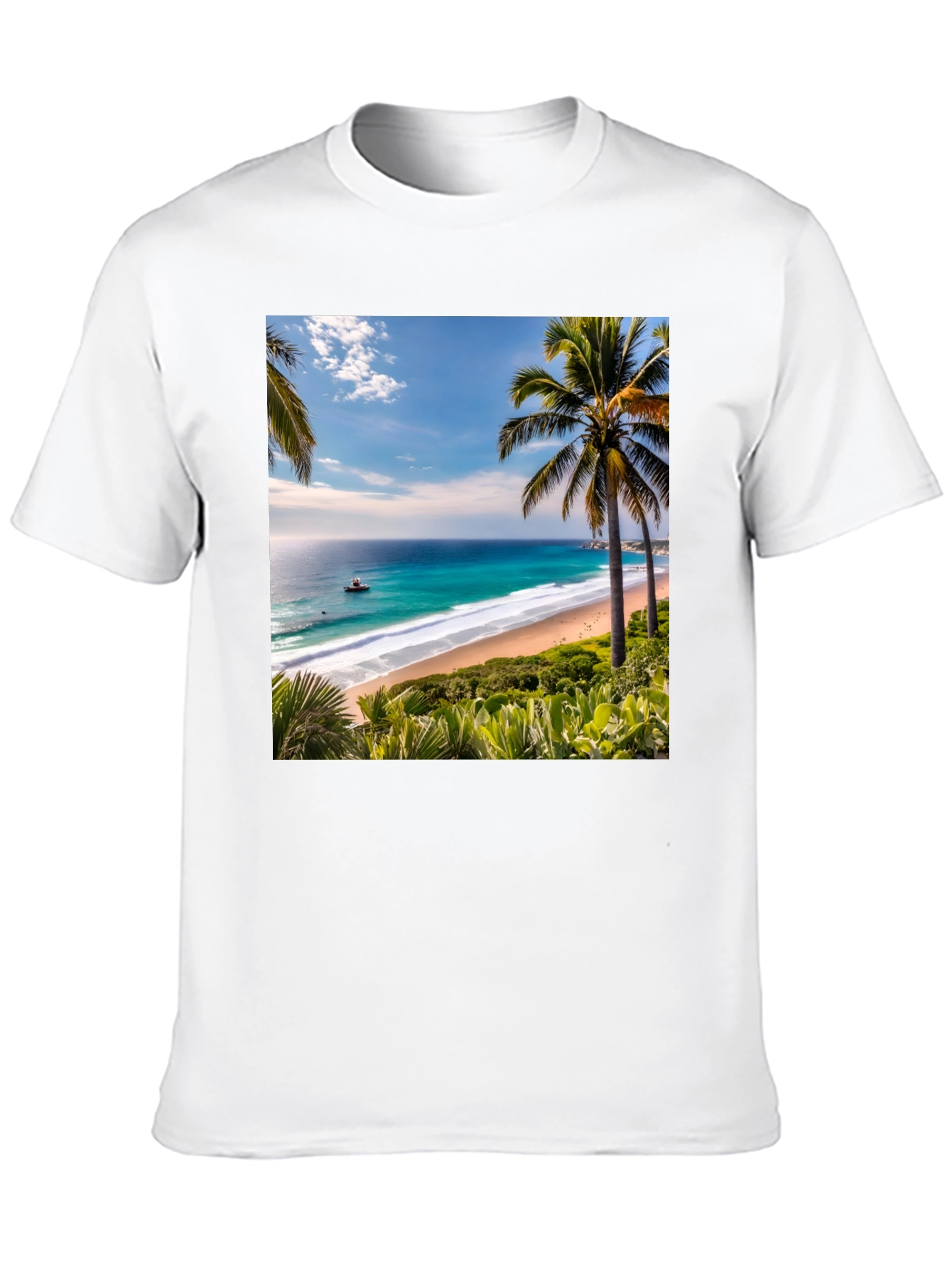 Tropical Beach Graphic Tee