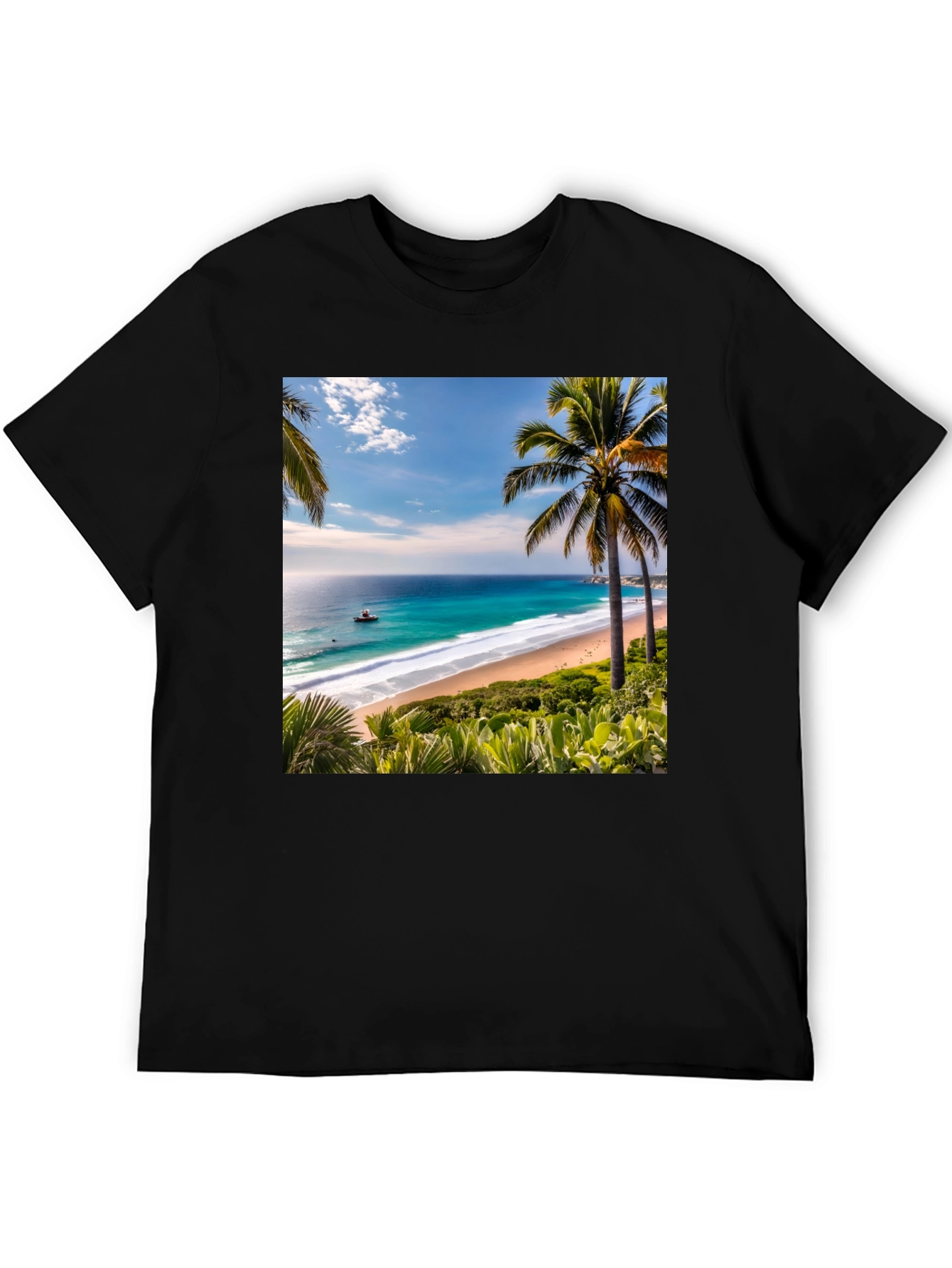 Tropical Beach Graphic Tee