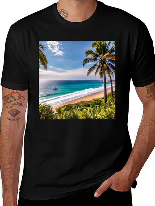 Tropical Beach Graphic Tee