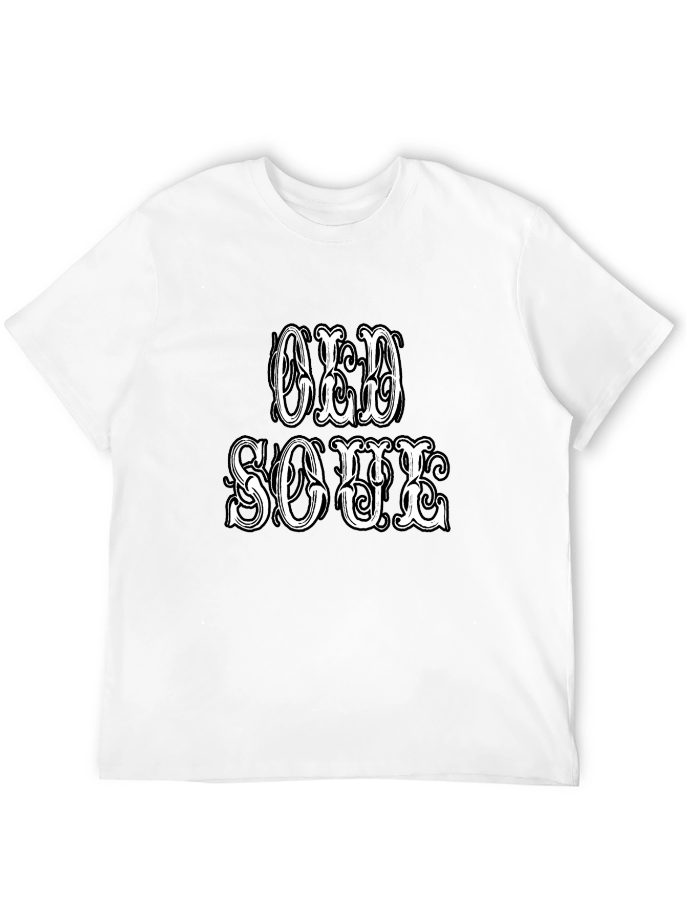 Old Soul Graphic Print Black T-Shirt