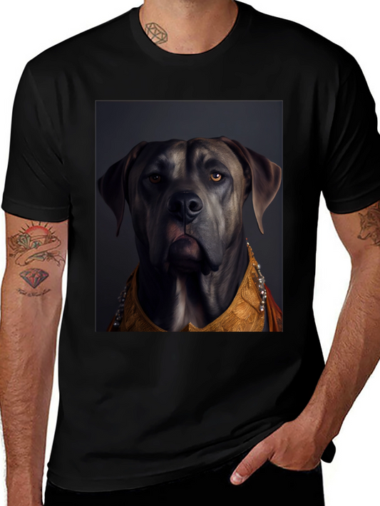 Dog Portrait Graphic Tee - Stylish Canine Art