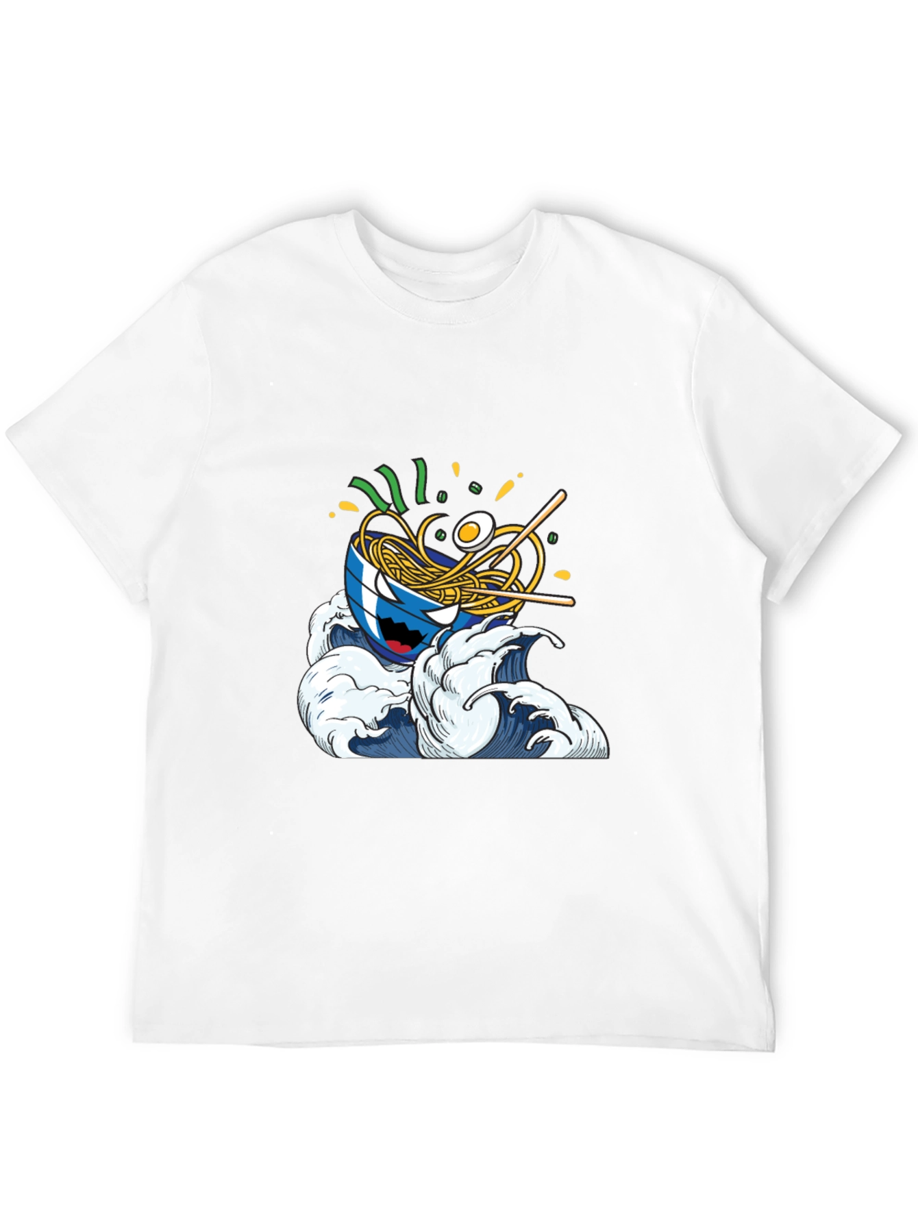 Ramen Wave Graphic Tee - Cool Anime Style