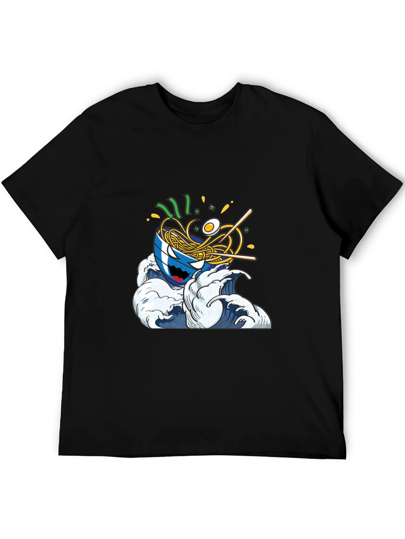 Ramen Wave Graphic Tee - Cool Anime Style