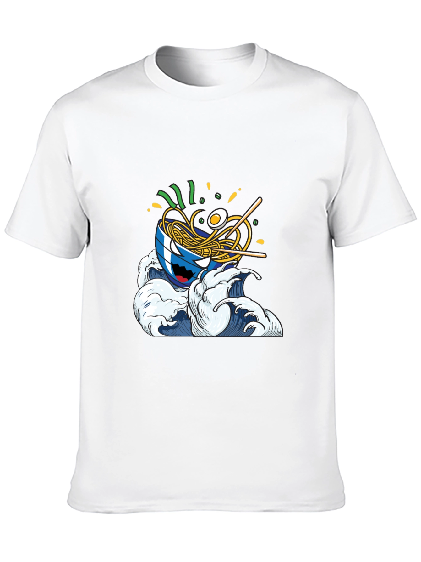 Ramen Wave Graphic Tee - Cool Anime Style