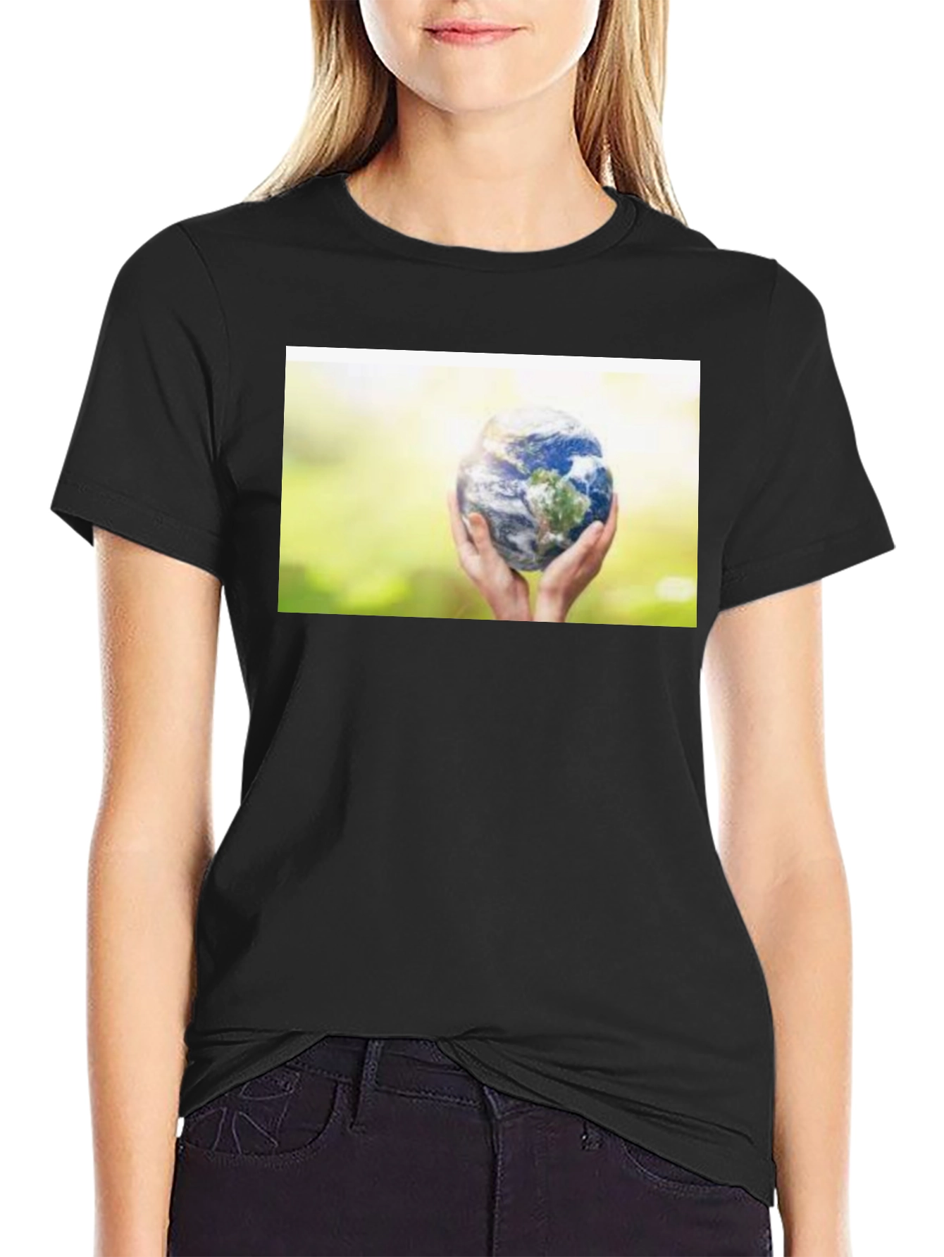 Earth Hands Graphic T-Shirt - Save the Planet Tee