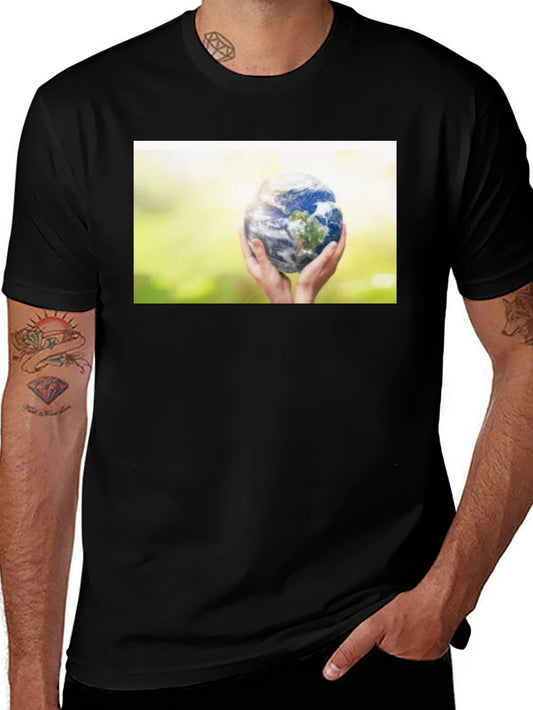 Earth Hands Graphic T-Shirt - Save the Planet Tee