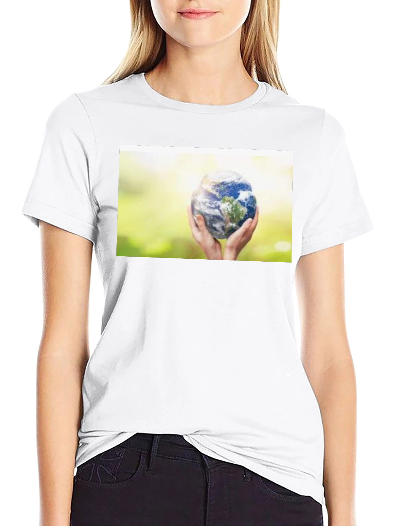 Earth Hands Graphic T-Shirt - Save the Planet Tee