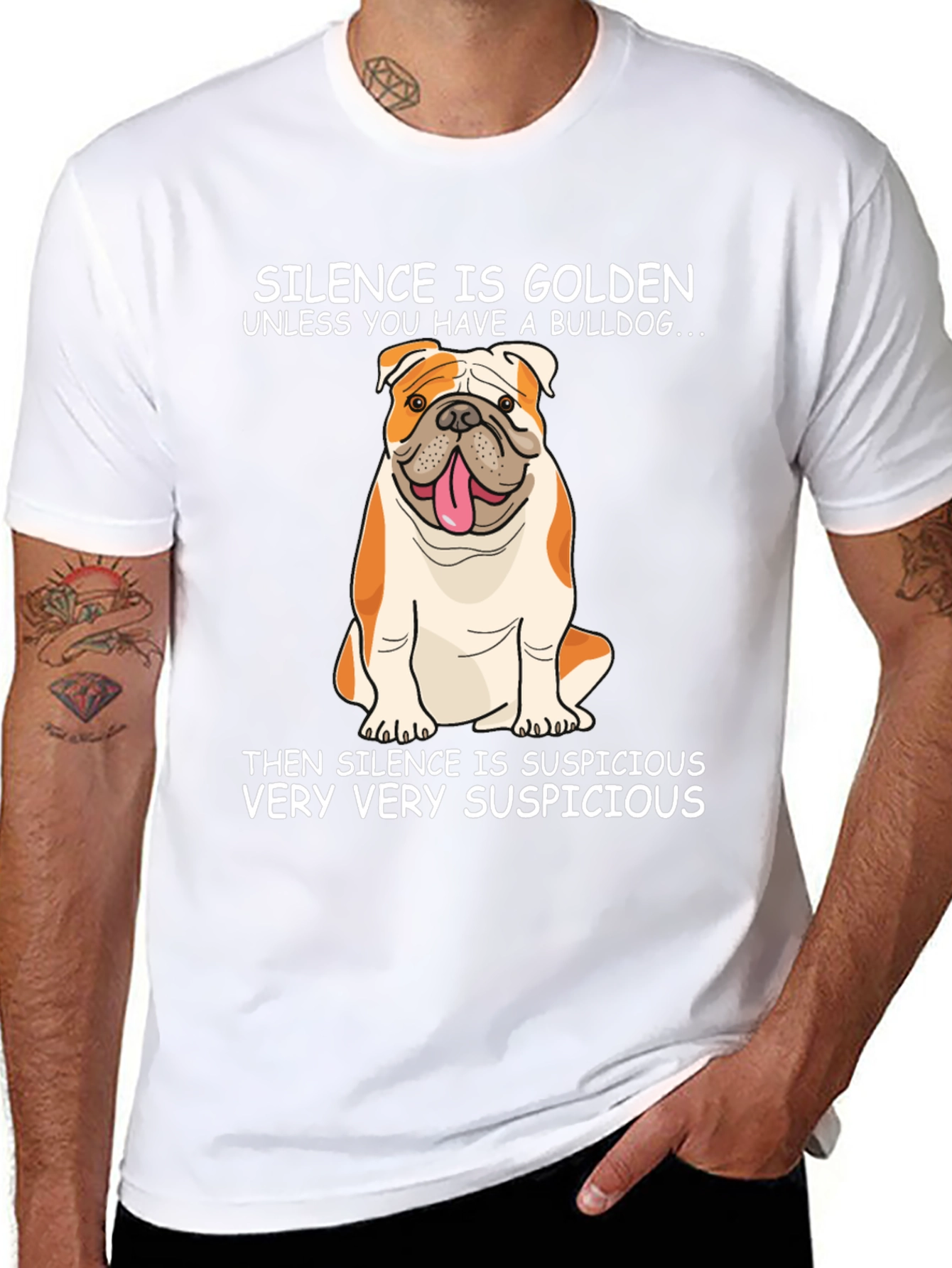 Bulldog Silence is Golden T-Shirt