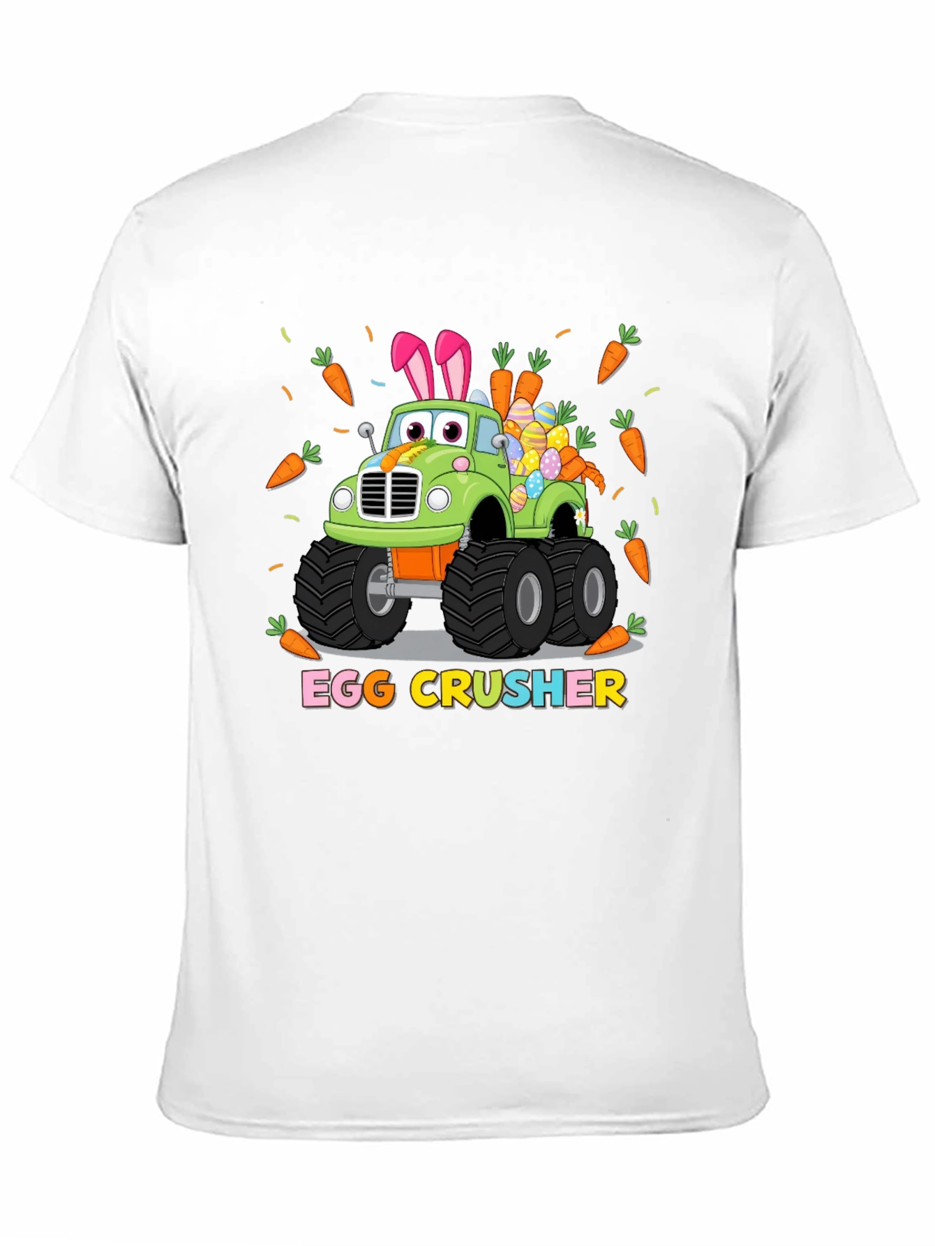 Easter Egg Crusher Truck Graphic T-Shirt