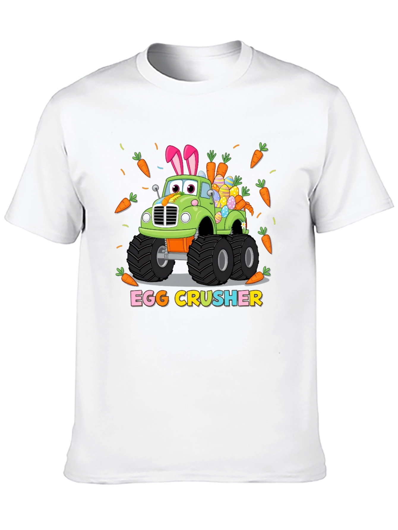 Easter Egg Crusher Truck Graphic T-Shirt