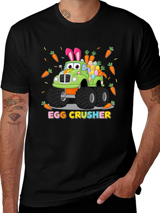 Easter Egg Crusher Truck Graphic T-Shirt