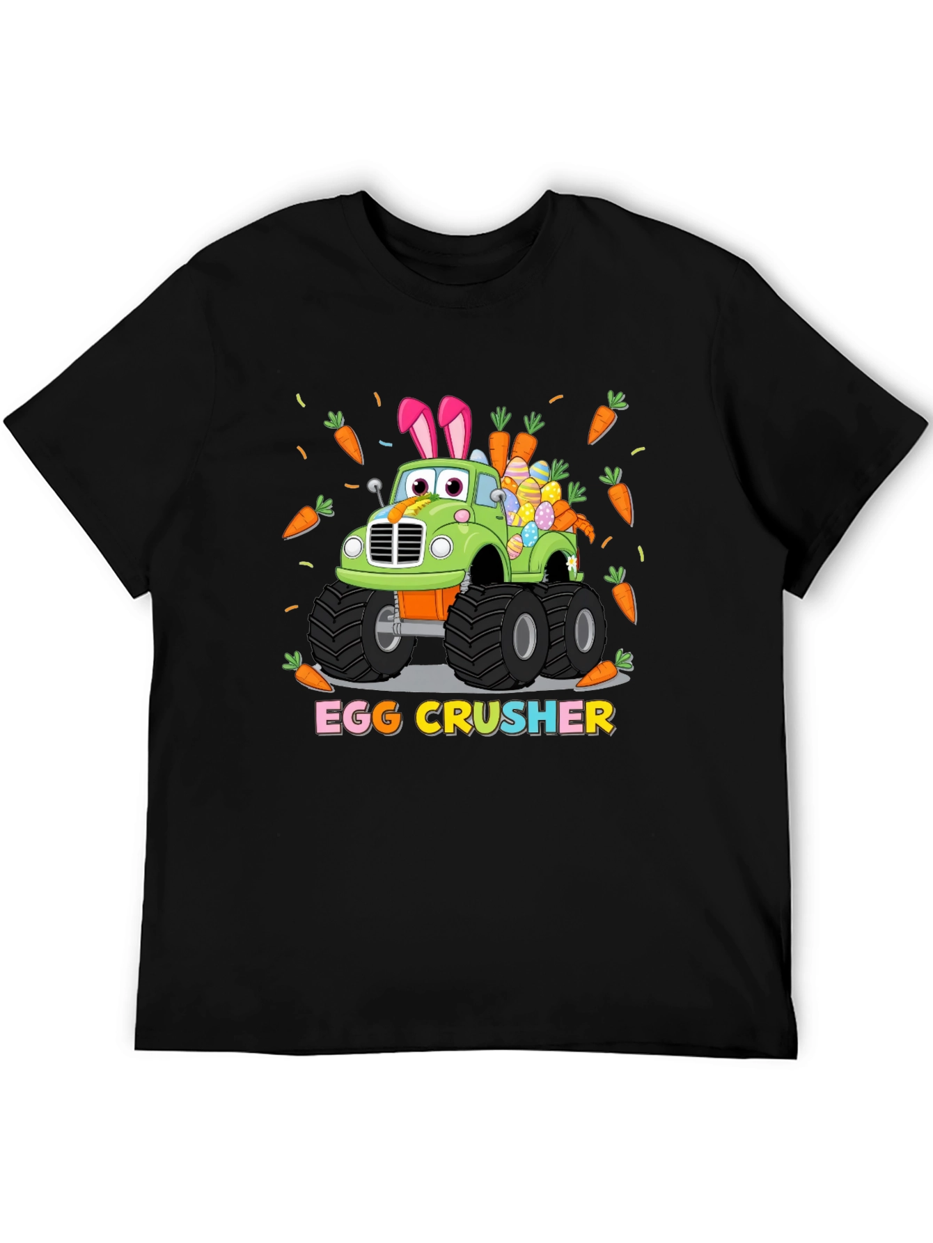 Easter Egg Crusher Truck Graphic T-Shirt