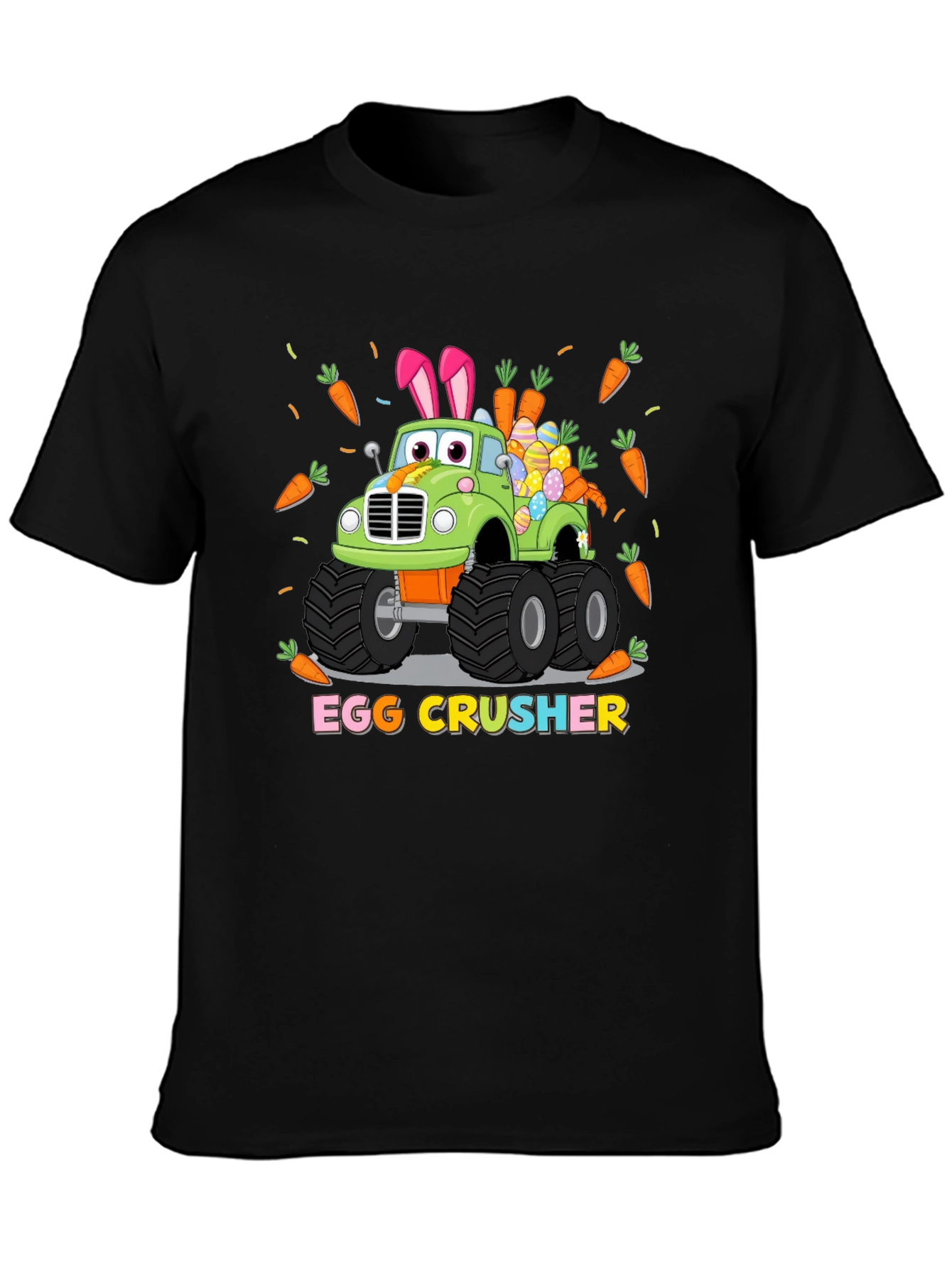 Easter Egg Crusher Truck Graphic T-Shirt