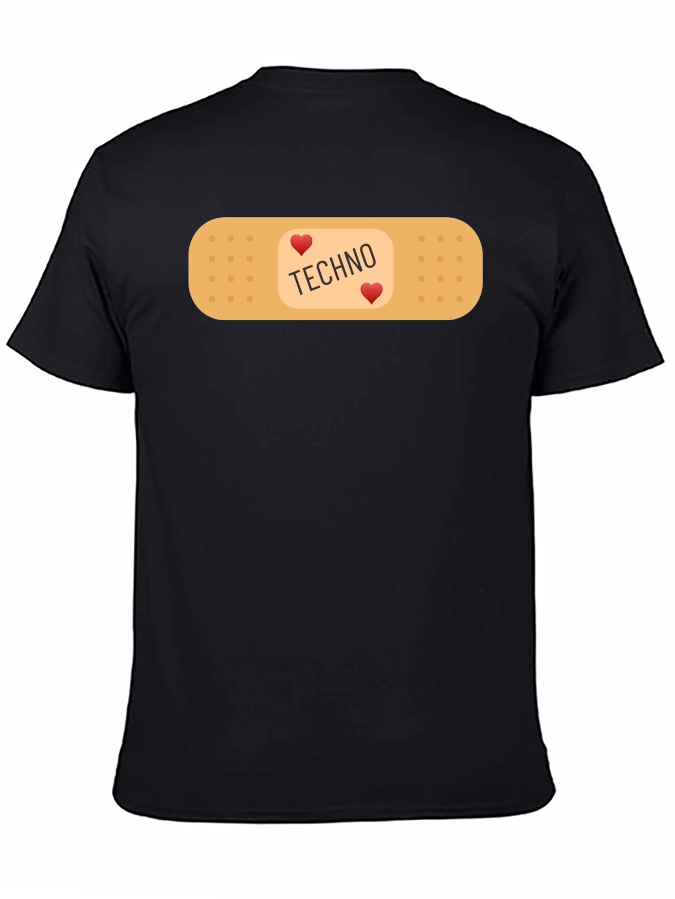 Techno Heart Band-Aid T-Shirt - Music Lover Tee