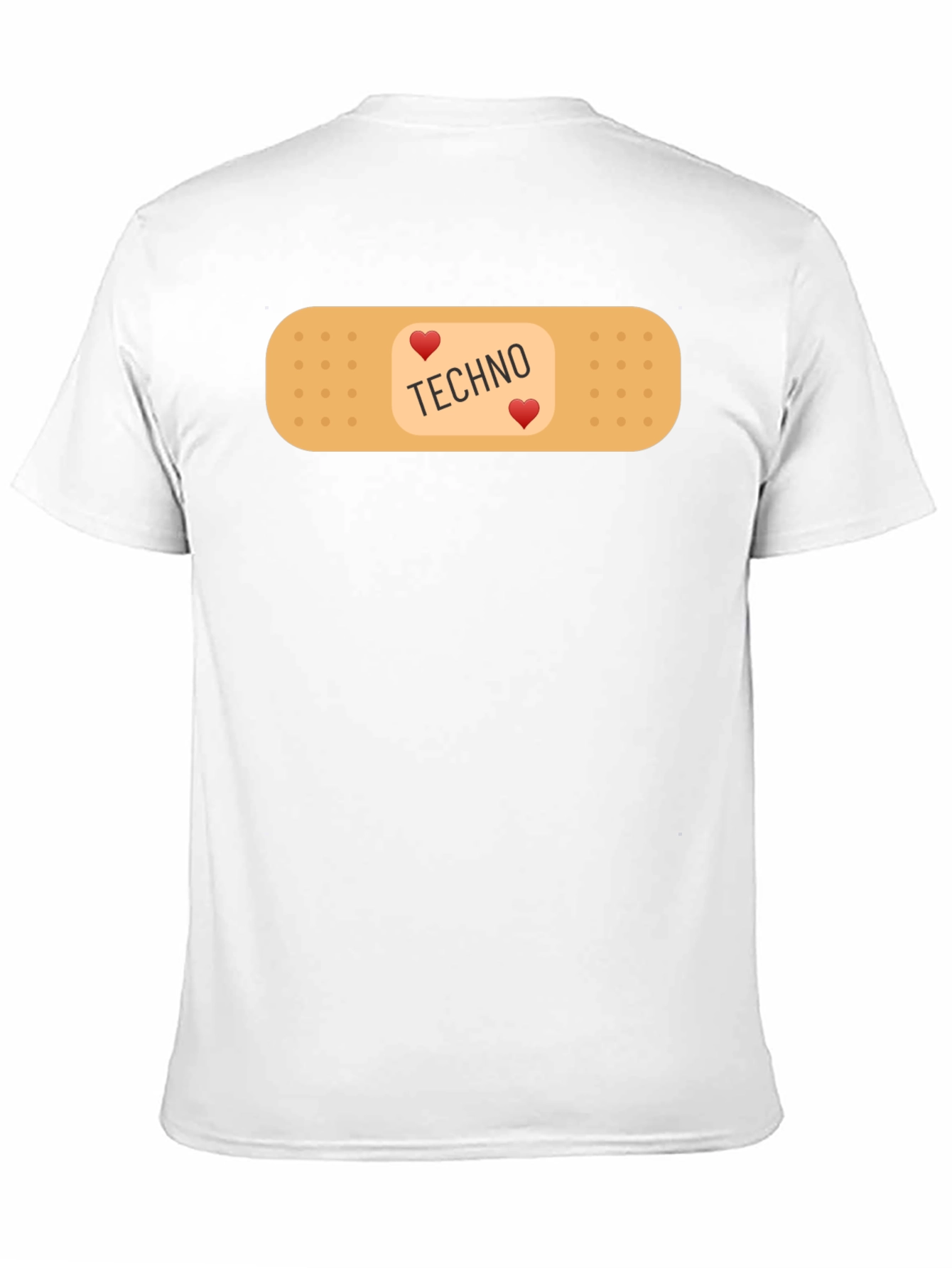 Techno Heart Band-Aid T-Shirt - Music Lover Tee