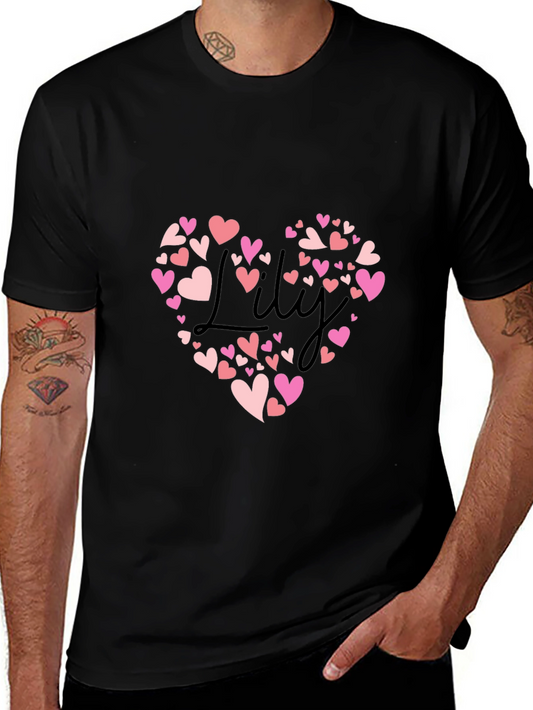 Lily Heart T-Shirt - Love Graphic Tee