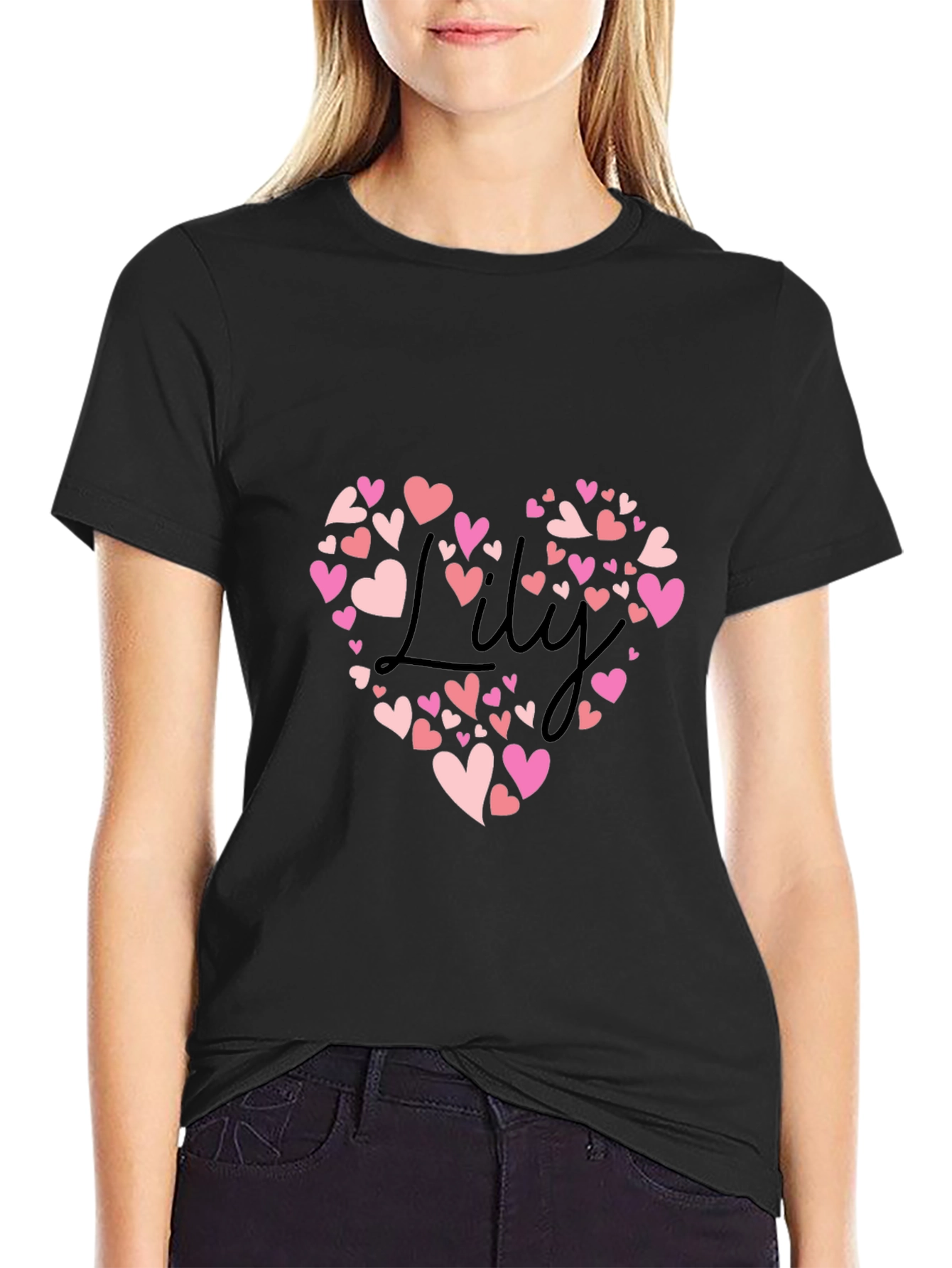 Lily Heart T-Shirt - Love Graphic Tee